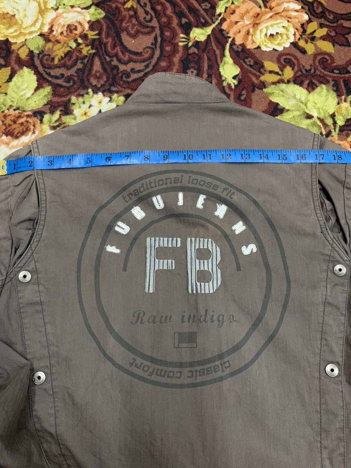 Fubu Fubu Jeans Faded Distressed Zipper Jacket Multi pocket Size US M / EU 48-50 / 2 - 10 Thumbnail