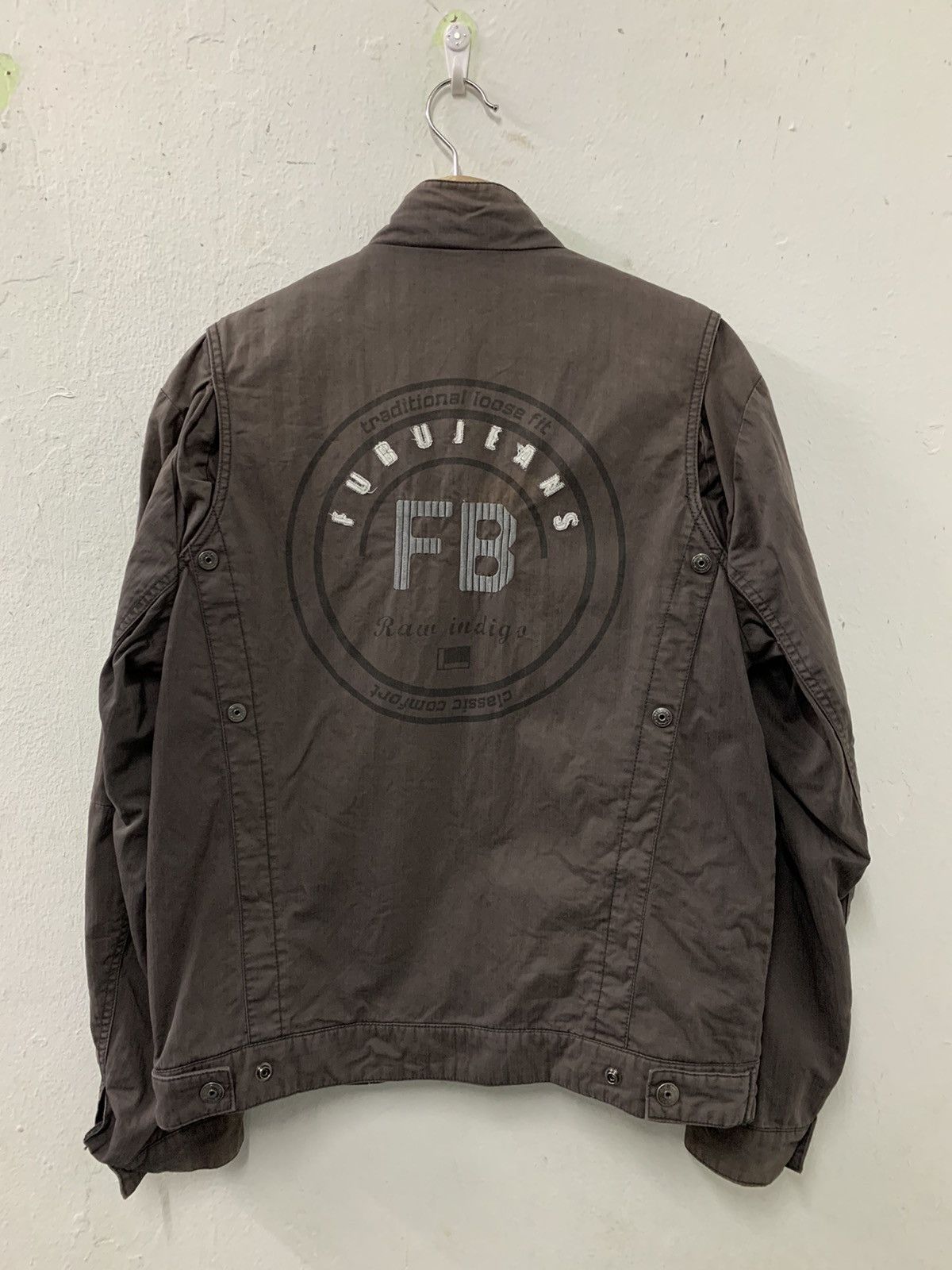 Fubu Fubu Jeans Faded Distressed Zipper Jacket Multi pocket Size US M / EU 48-50 / 2 - 2 Thumbnail
