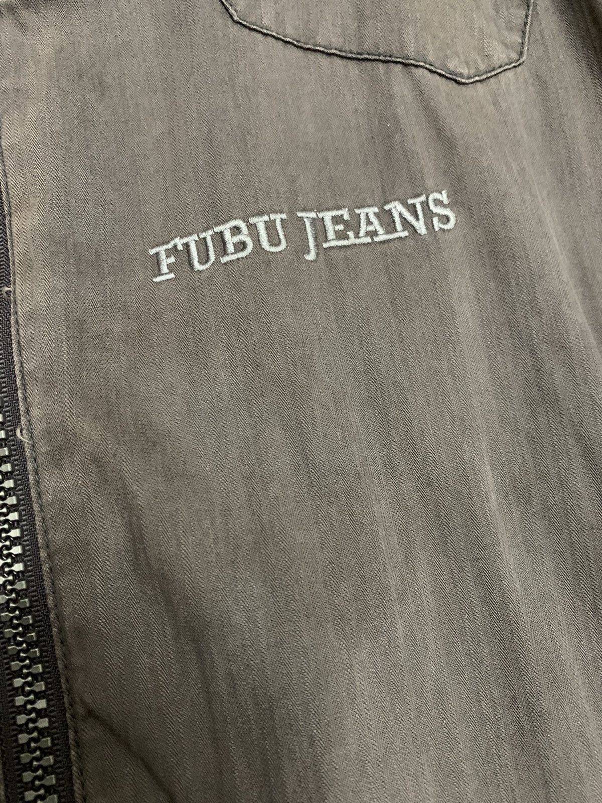 Fubu Fubu Jeans Faded Distressed Zipper Jacket Multi pocket Size US M / EU 48-50 / 2 - 14 Thumbnail