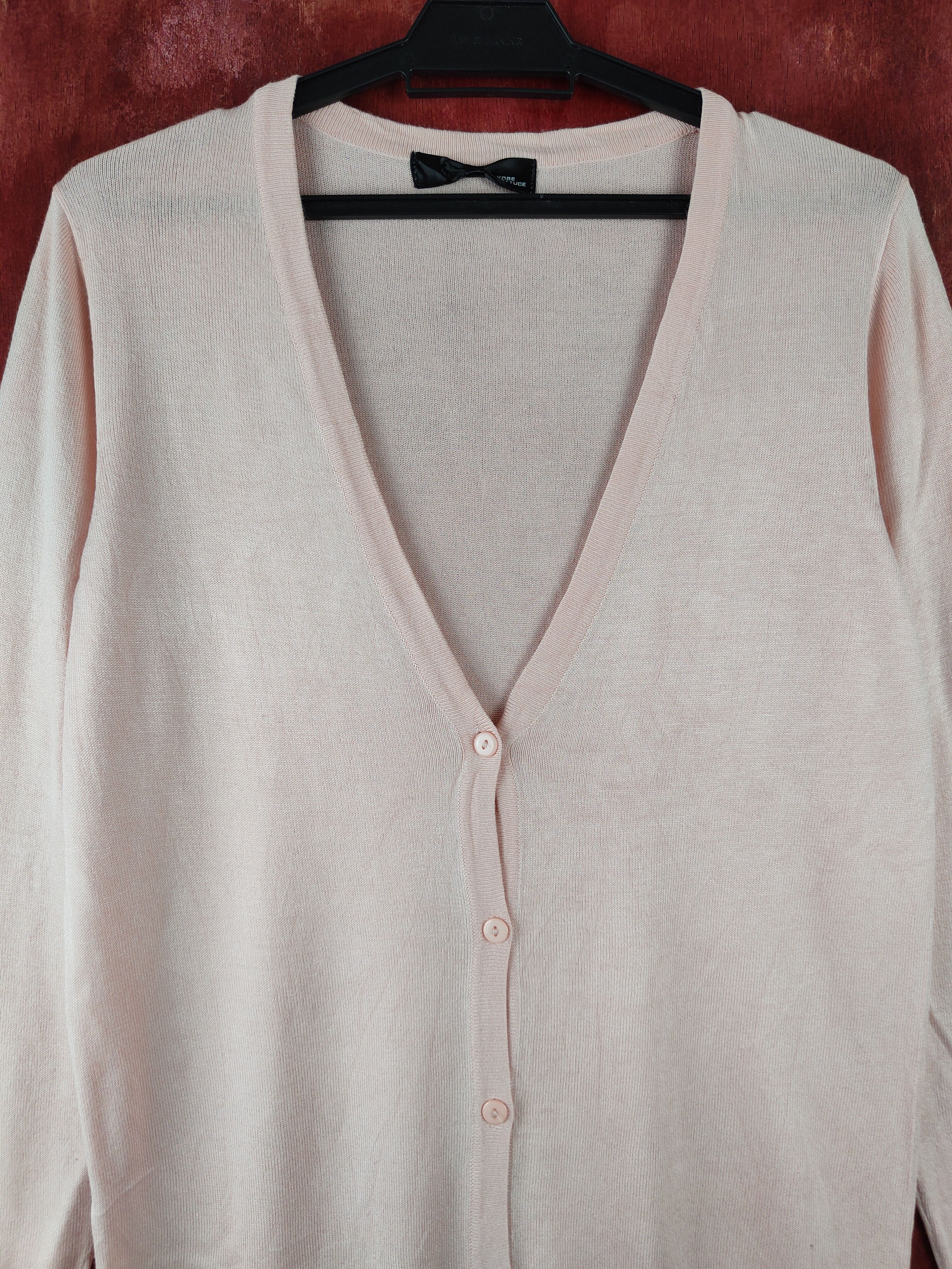 Japanese Brand Kobe Lettuce Pink Knitwear Cardigan #S1239 Size M / US 6-8 / IT 42-44 - 2 Thumbnail
