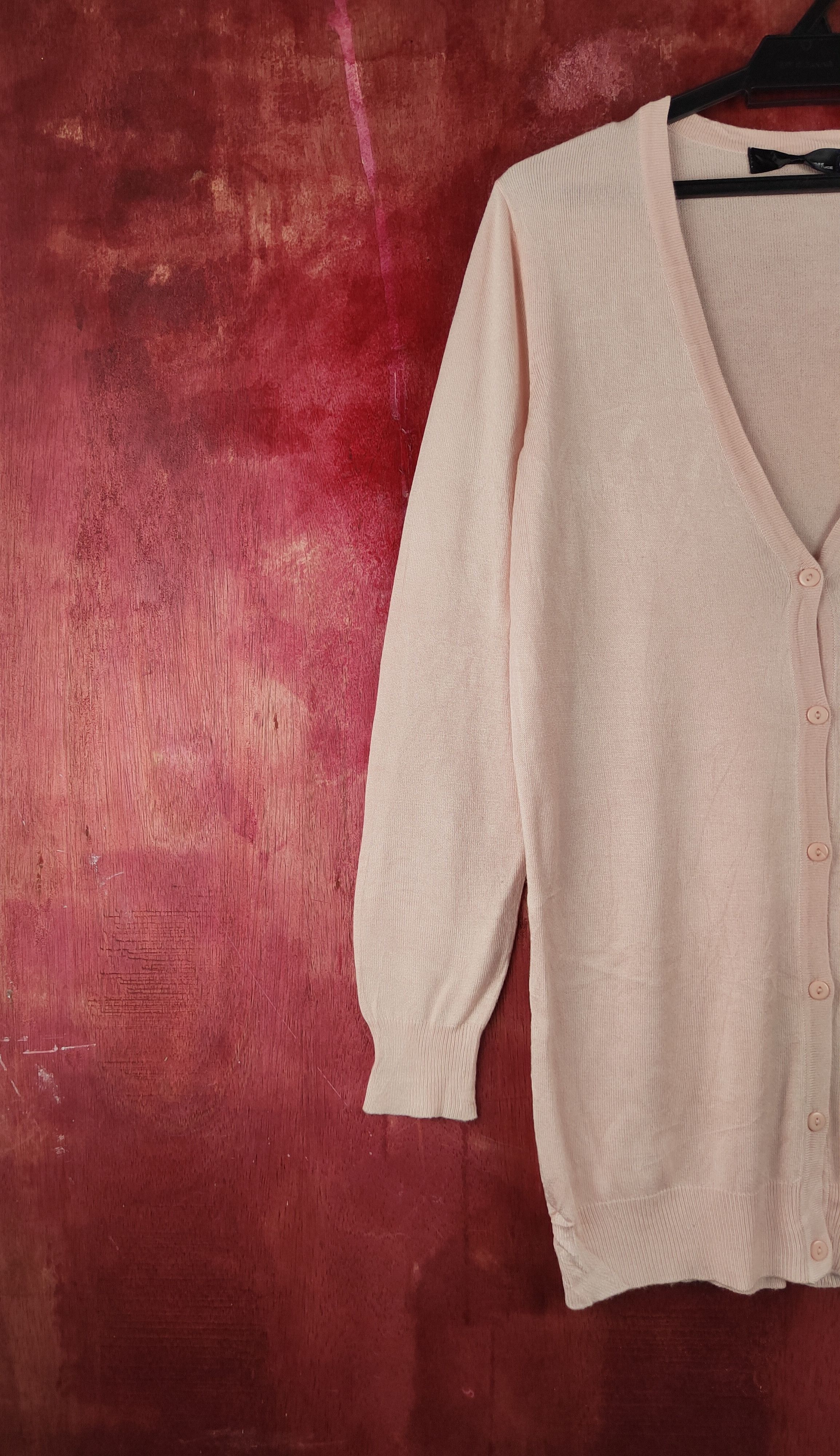 Japanese Brand Kobe Lettuce Pink Knitwear Cardigan #S1239 Size M / US 6-8 / IT 42-44 - 3 Thumbnail