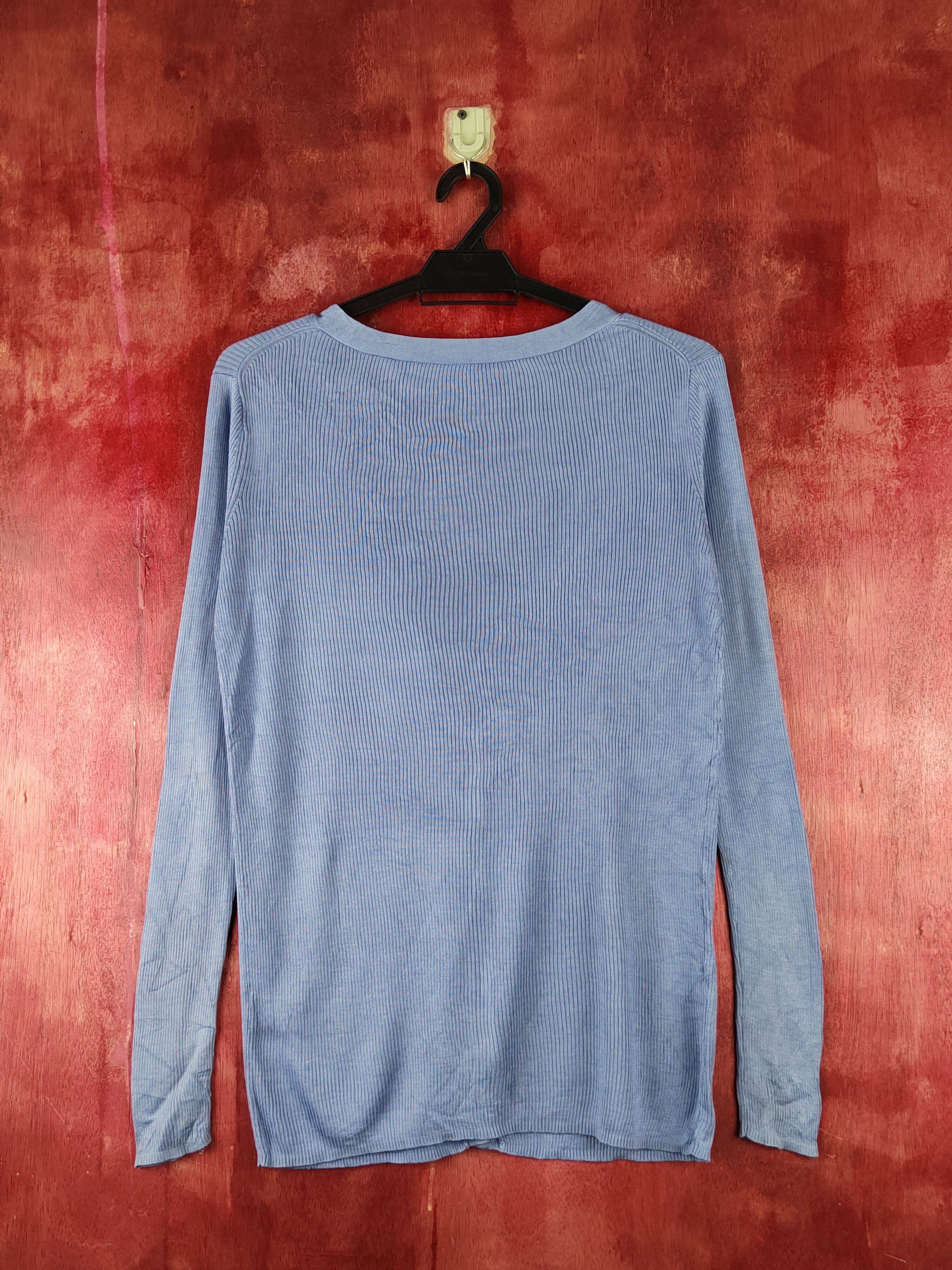 Japanese Brand × Vintage Japanese Brand vintage Blue Knitwear Cardigan #S1231 Size M / US 6-8 / IT 42-44 - 7 Thumbnail