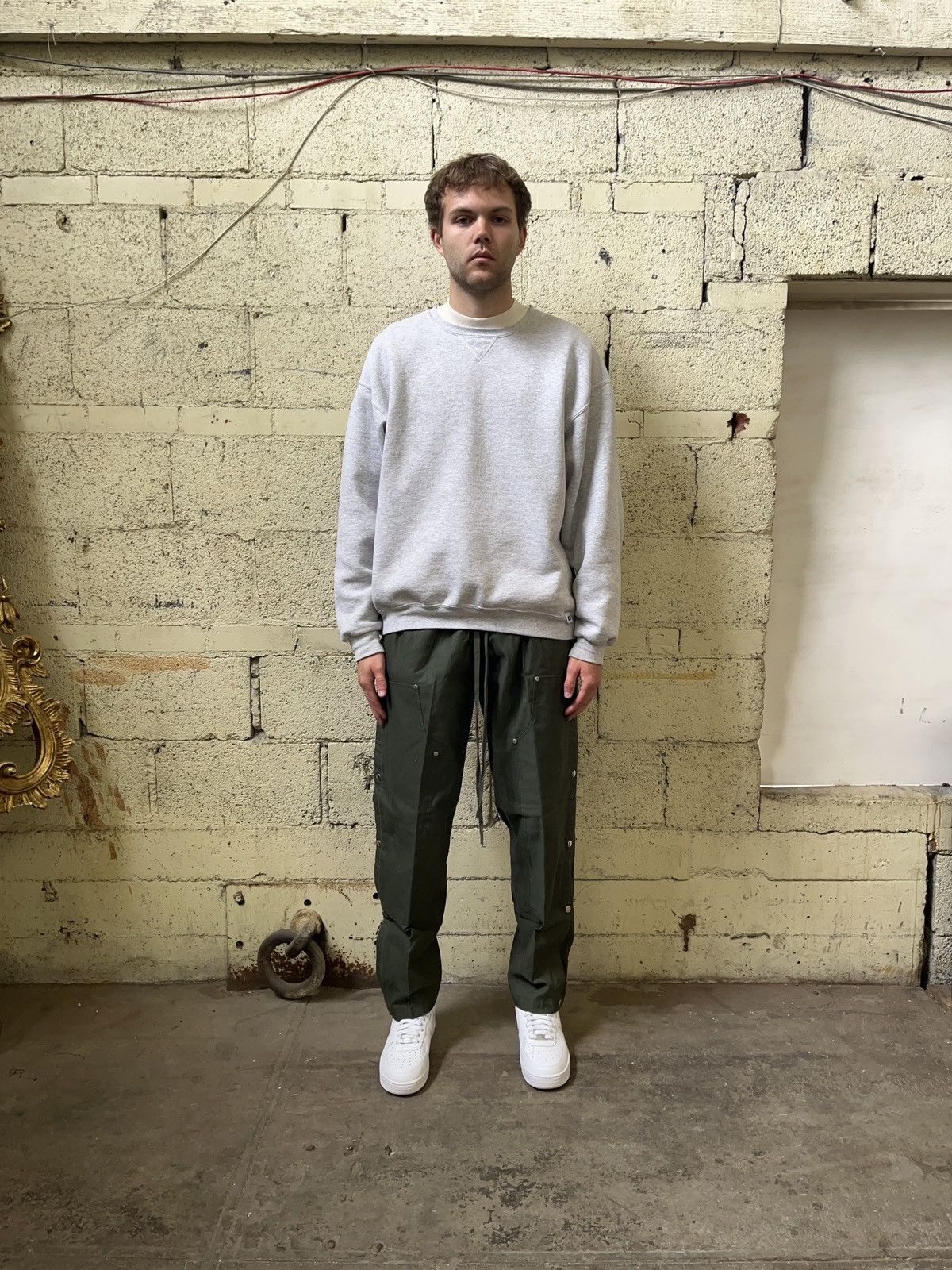 Vintage Snap Double Knee Olive Size US 26 / EU 42 - 4 Thumbnail