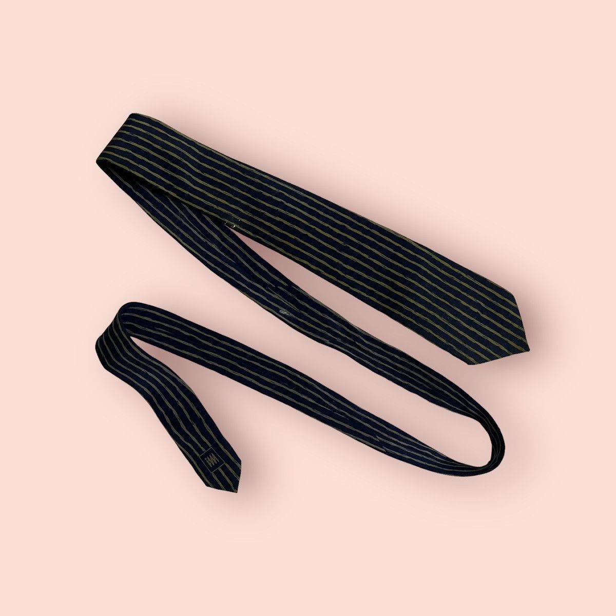 Issey Miyake VINTAGE DISTRESSED ISSEY MIYAKE SILK NECK TIE Size ONE SIZE - 1 Thumbnail
