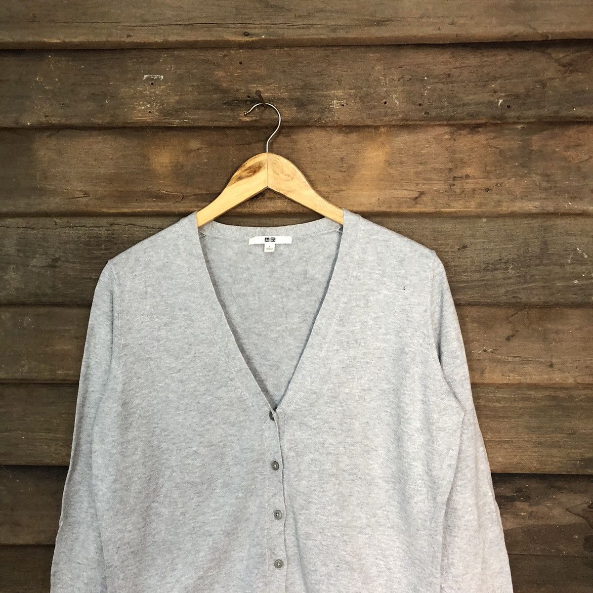 Homespun Knitwear Uniqlo vintage knitwear japan grey Cardigan #7228 Size M / US 6-8 / IT 42-44 - 2 Thumbnail