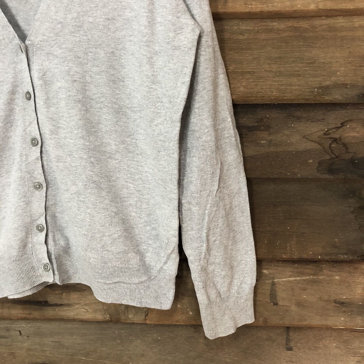 Homespun Knitwear Uniqlo vintage knitwear japan grey Cardigan #7228 Size M / US 6-8 / IT 42-44 - 5 Thumbnail
