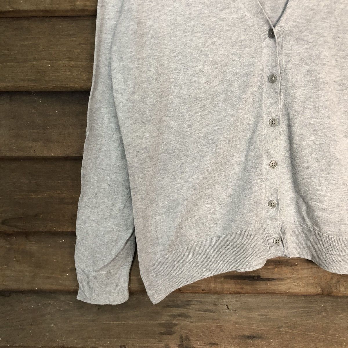 Homespun Knitwear Uniqlo vintage knitwear japan grey Cardigan #7228 Size M / US 6-8 / IT 42-44 - 4 Thumbnail