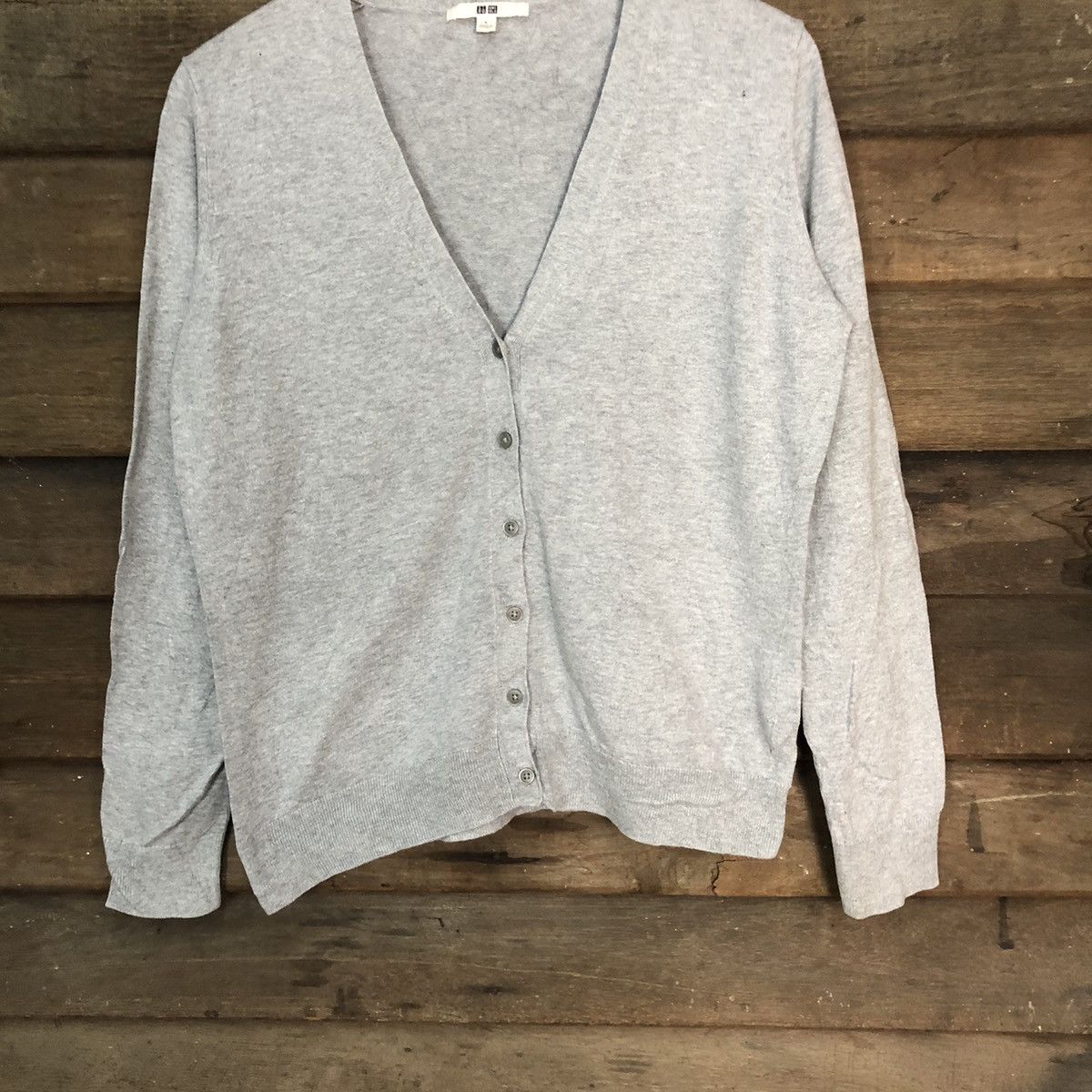 Homespun Knitwear Uniqlo vintage knitwear japan grey Cardigan #7228 Size M / US 6-8 / IT 42-44 - 3 Thumbnail