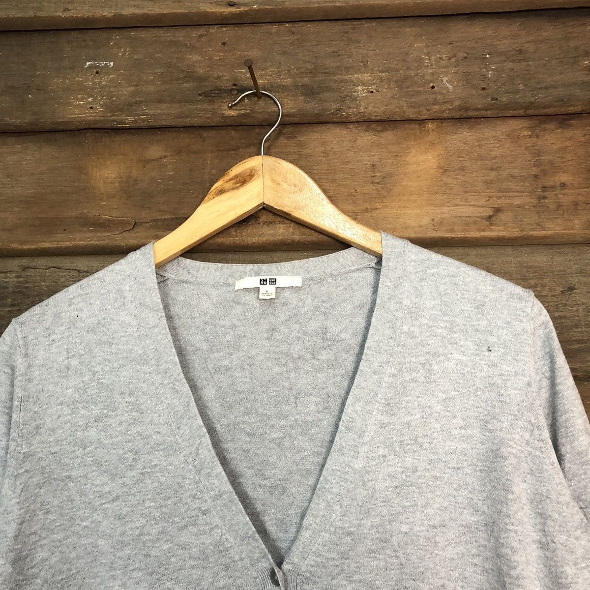 Homespun Knitwear Uniqlo vintage knitwear japan grey Cardigan #7228 Size M / US 6-8 / IT 42-44 - 6 Thumbnail