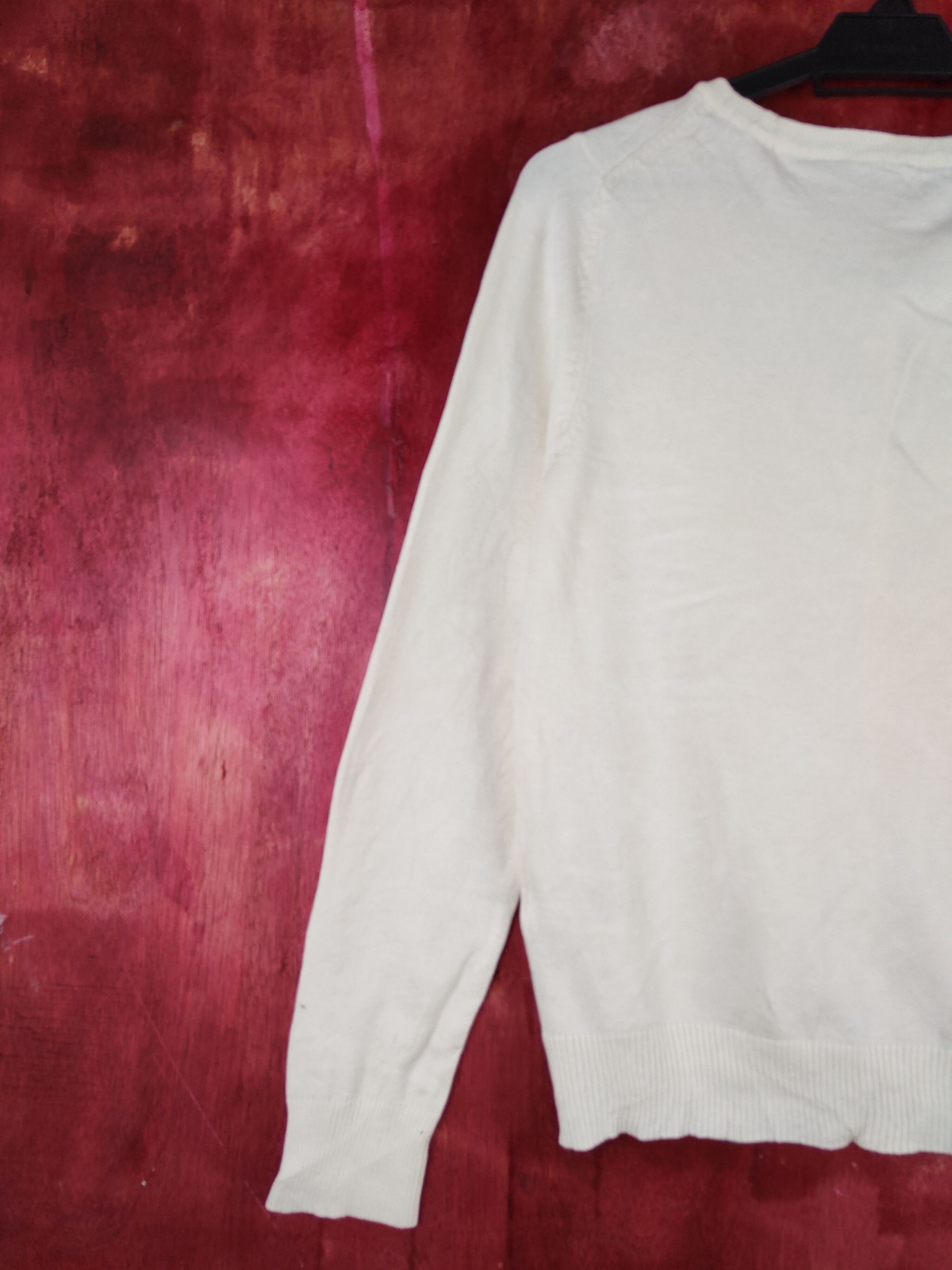Japanese Brand Japanese Brand knitwear plain vintage Cream Cardigan #S862 Size M / US 6-8 / IT 42-44 - 8 Thumbnail