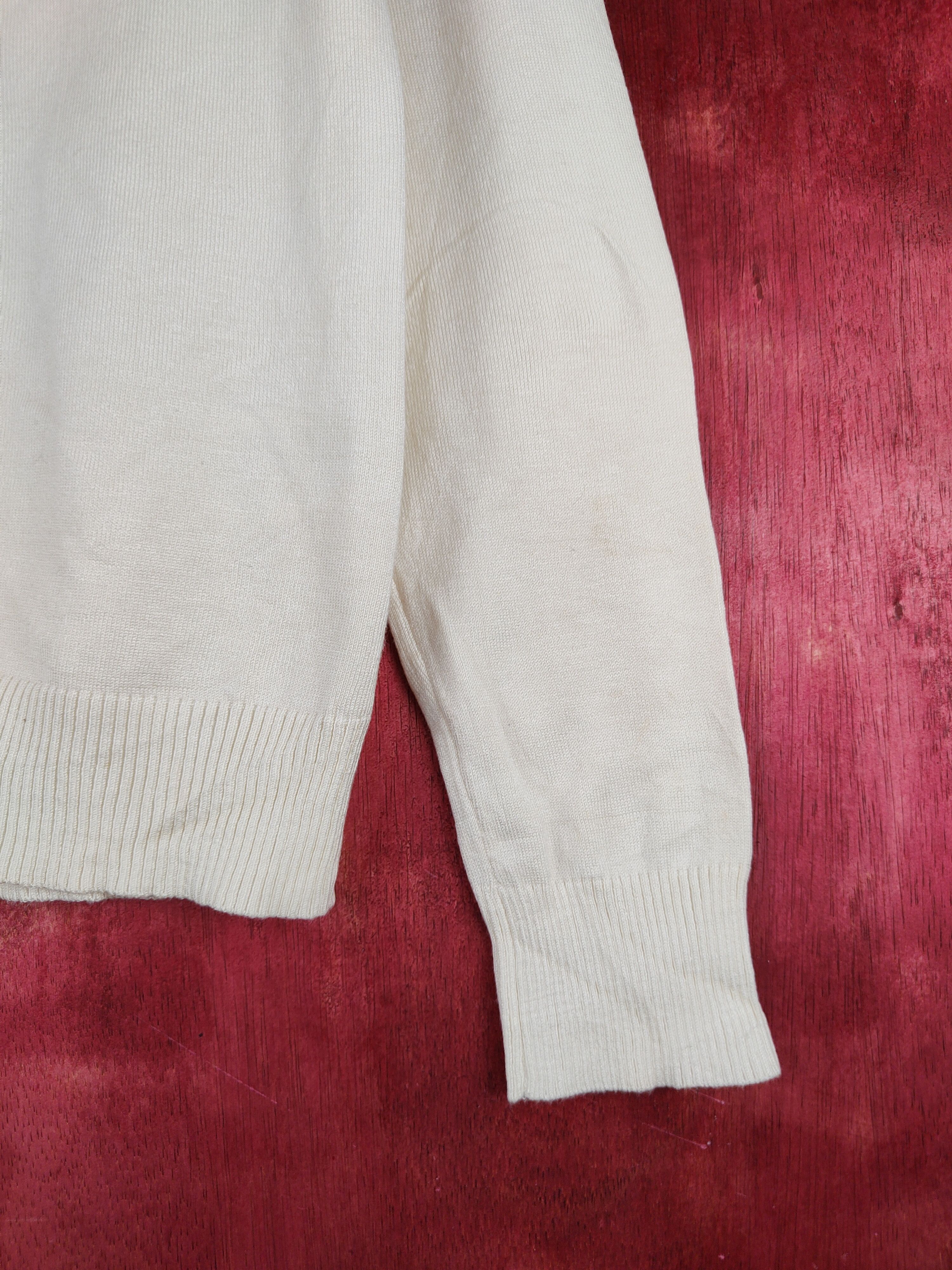 Japanese Brand Japanese Brand knitwear plain vintage Cream Cardigan #S862 Size M / US 6-8 / IT 42-44 - 6 Thumbnail