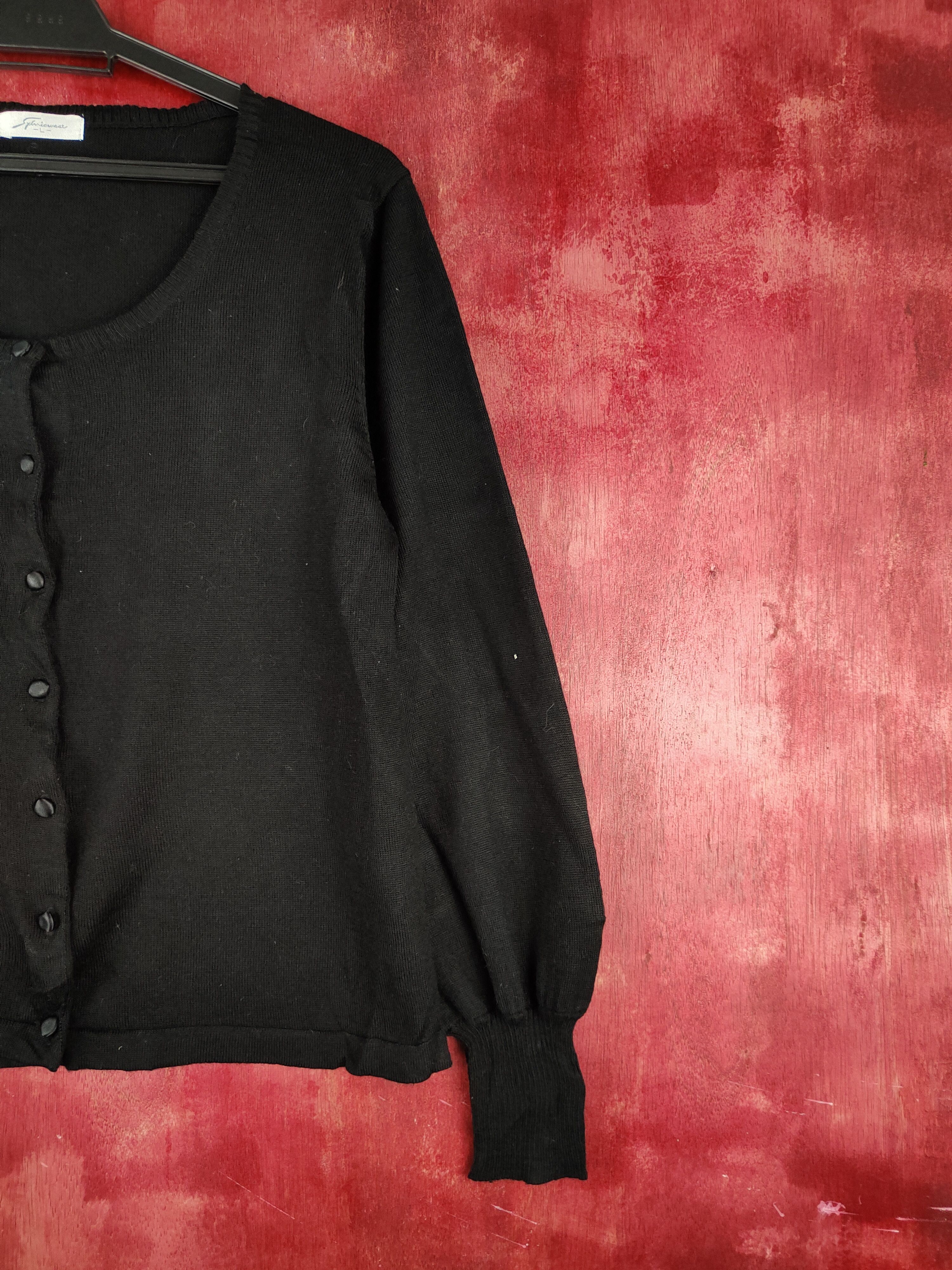Japanese Brand Japanese Brand Black Cardigan knitwear vintage japan #S882 Size M / US 6-8 / IT 42-44 - 5 Thumbnail