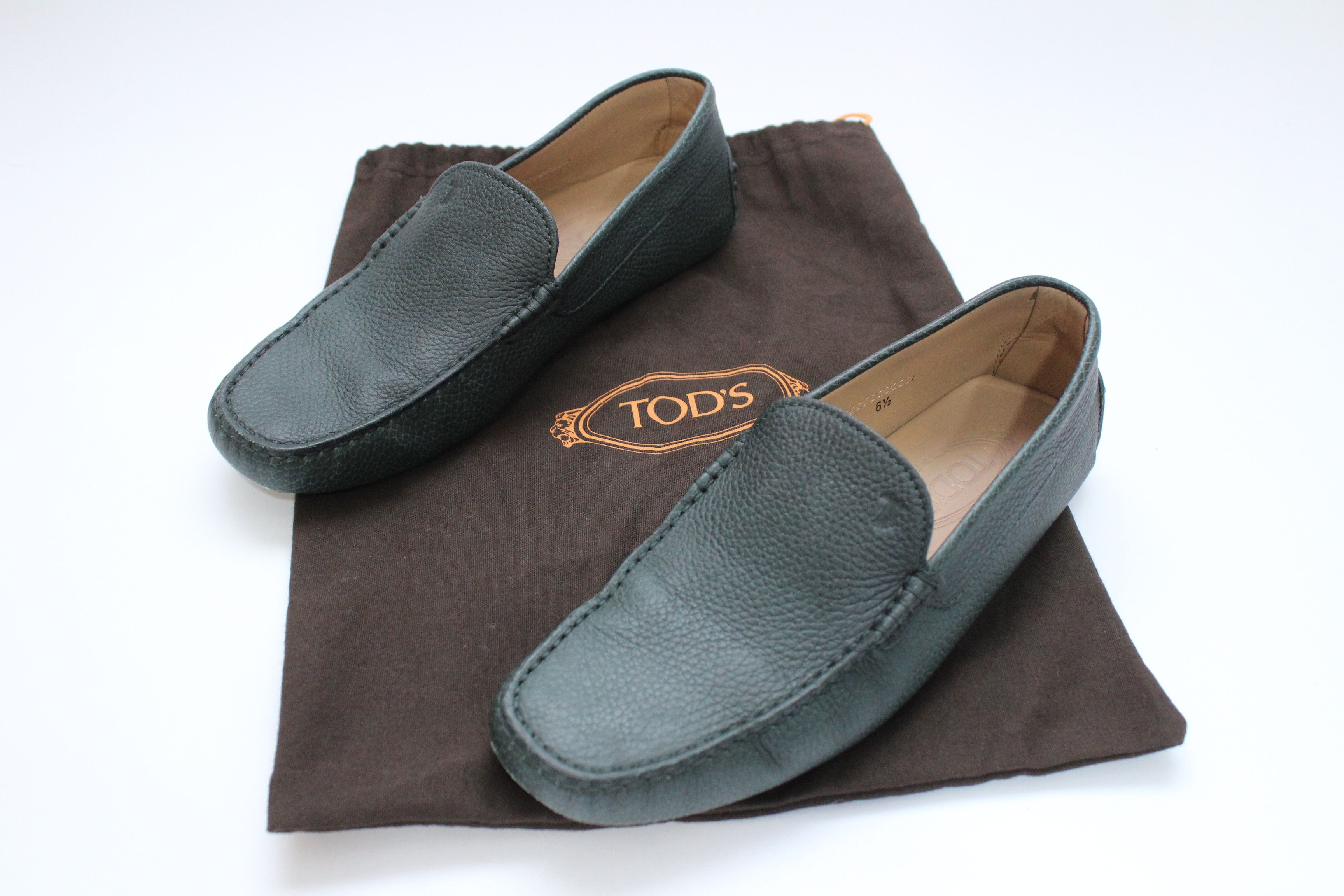 Tod's Tods Loafers Leather Mens Size 6.5UK 7.5US Made In Italy Size US 7 / EU 40 - 2 Thumbnail
