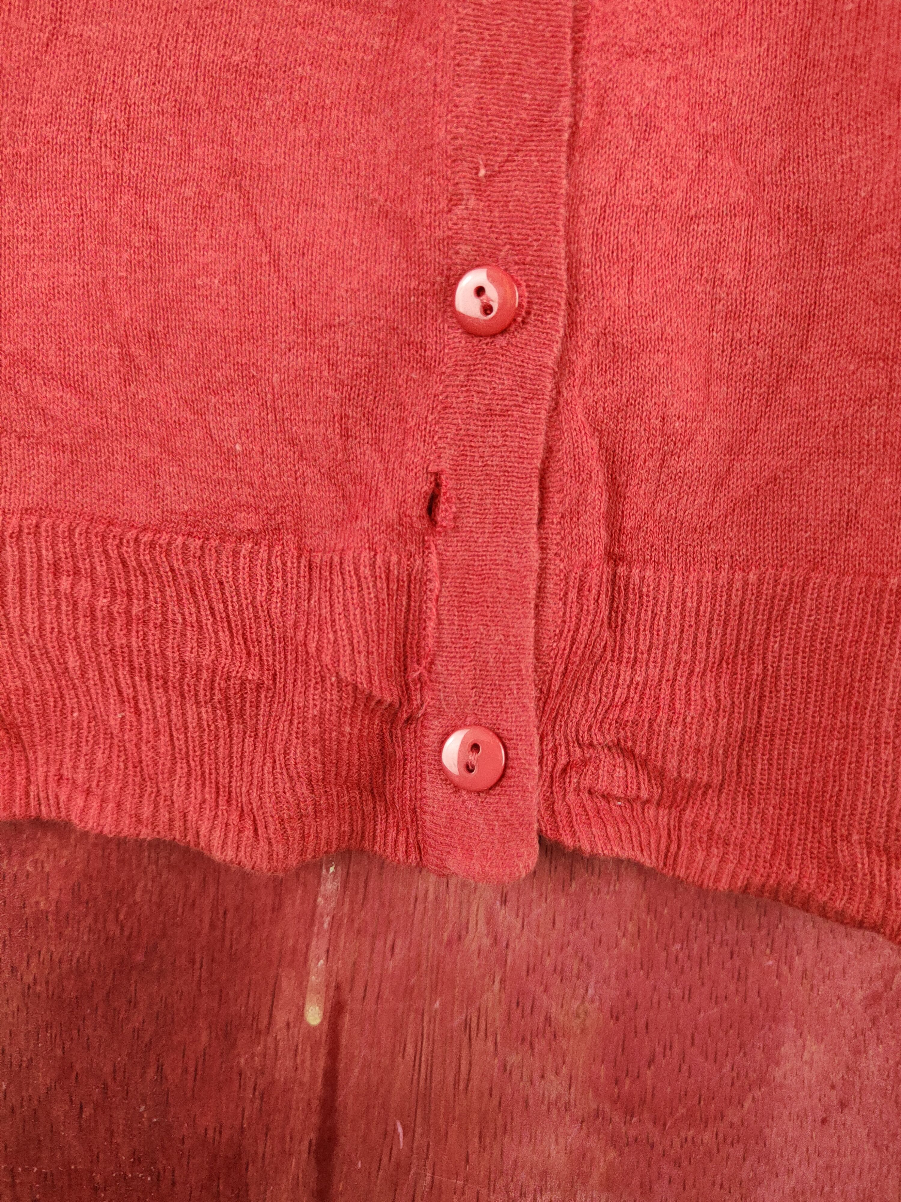 Japanese Brand Japanese Brand Red Knitwear Cardigan vintage japan #S1200 Size L / US 10 / IT 46 - 3 Thumbnail