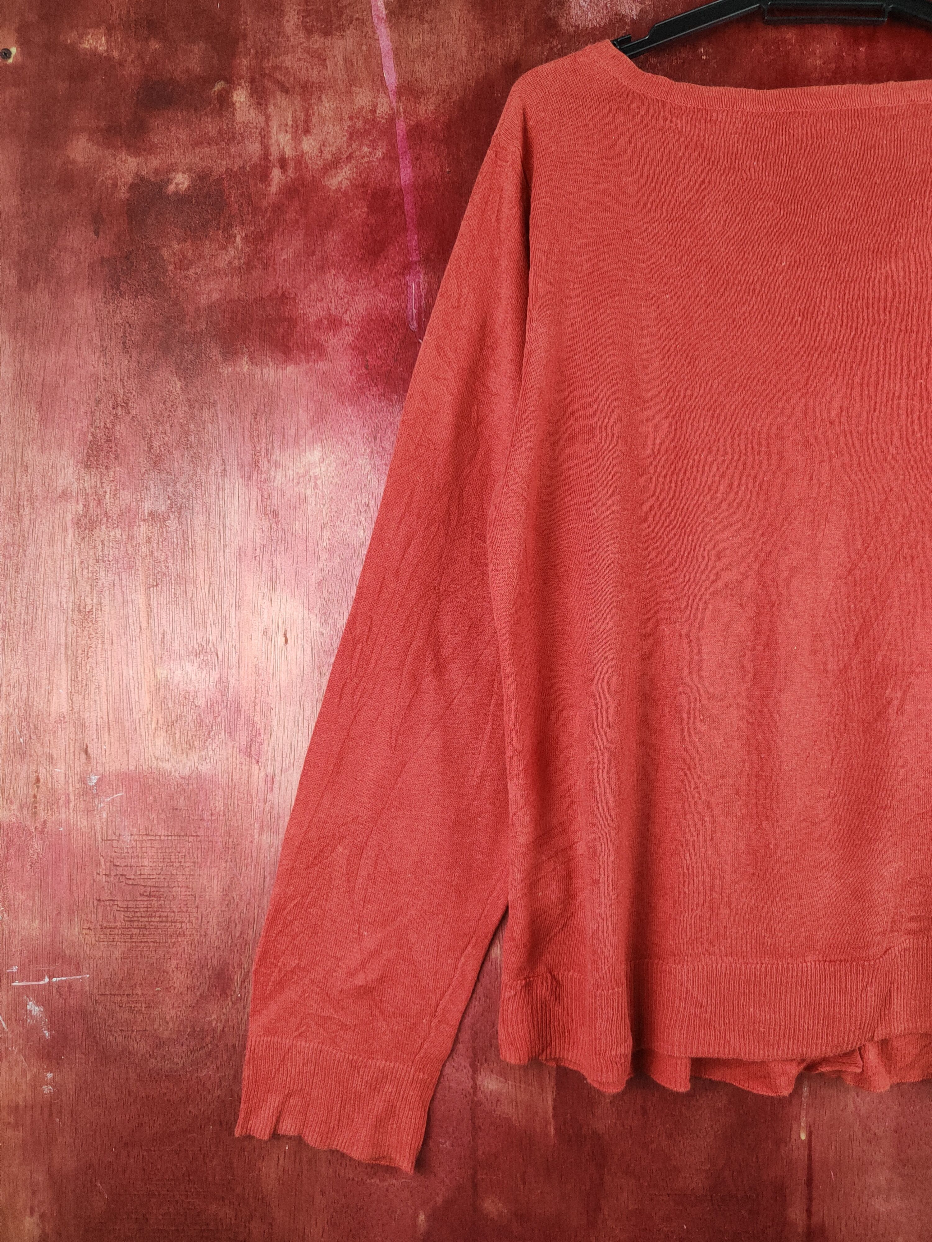 Japanese Brand Japanese Brand Red Knitwear Cardigan vintage japan #S1200 Size L / US 10 / IT 46 - 9 Thumbnail