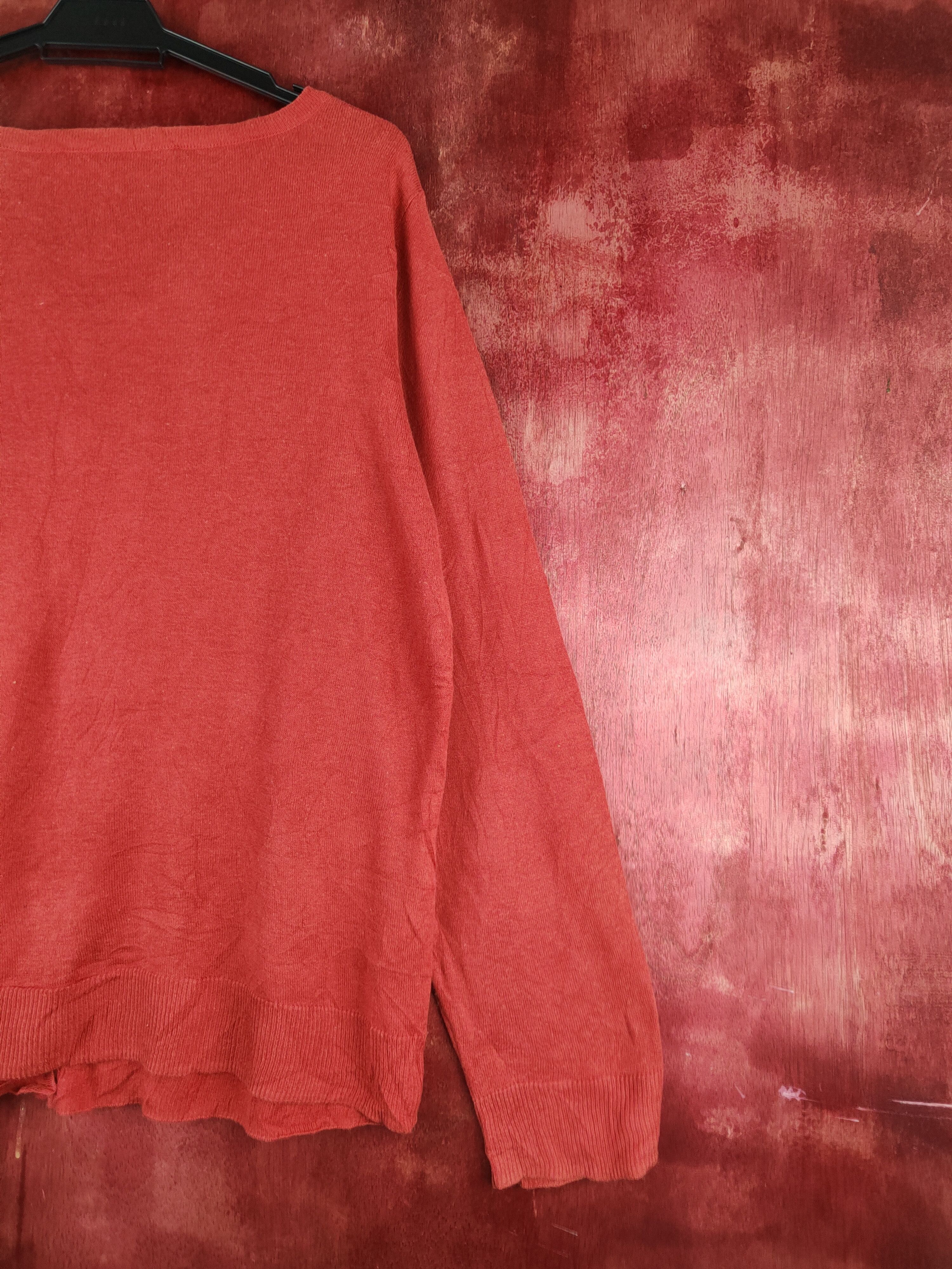 Japanese Brand Japanese Brand Red Knitwear Cardigan vintage japan #S1200 Size L / US 10 / IT 46 - 10 Thumbnail