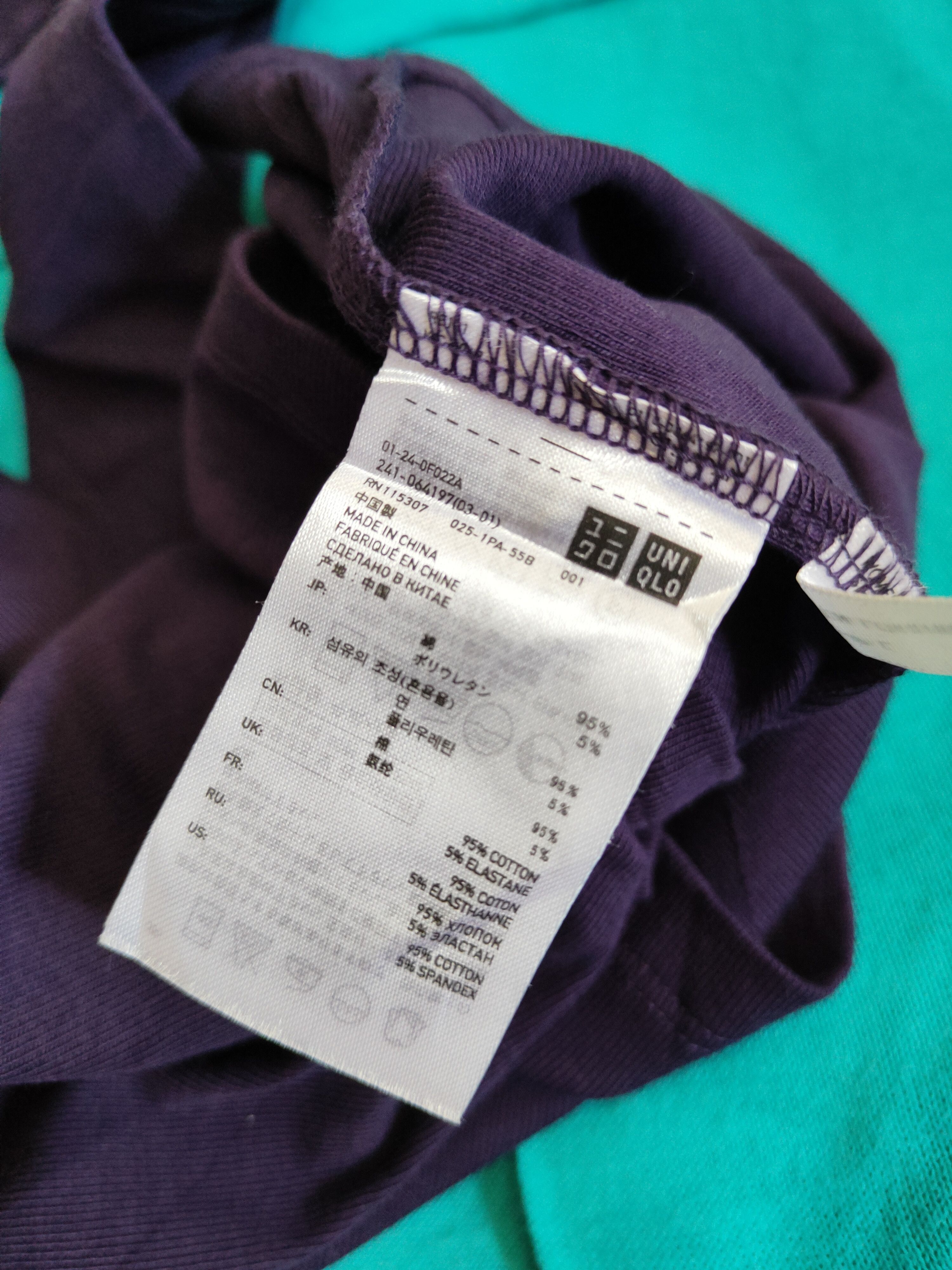 Japanese Brand × Uniqlo Uniqlo Dark Purple Long Sleeve T-shirt #S1190 Size S / US 4 / IT 40 - 11 Thumbnail