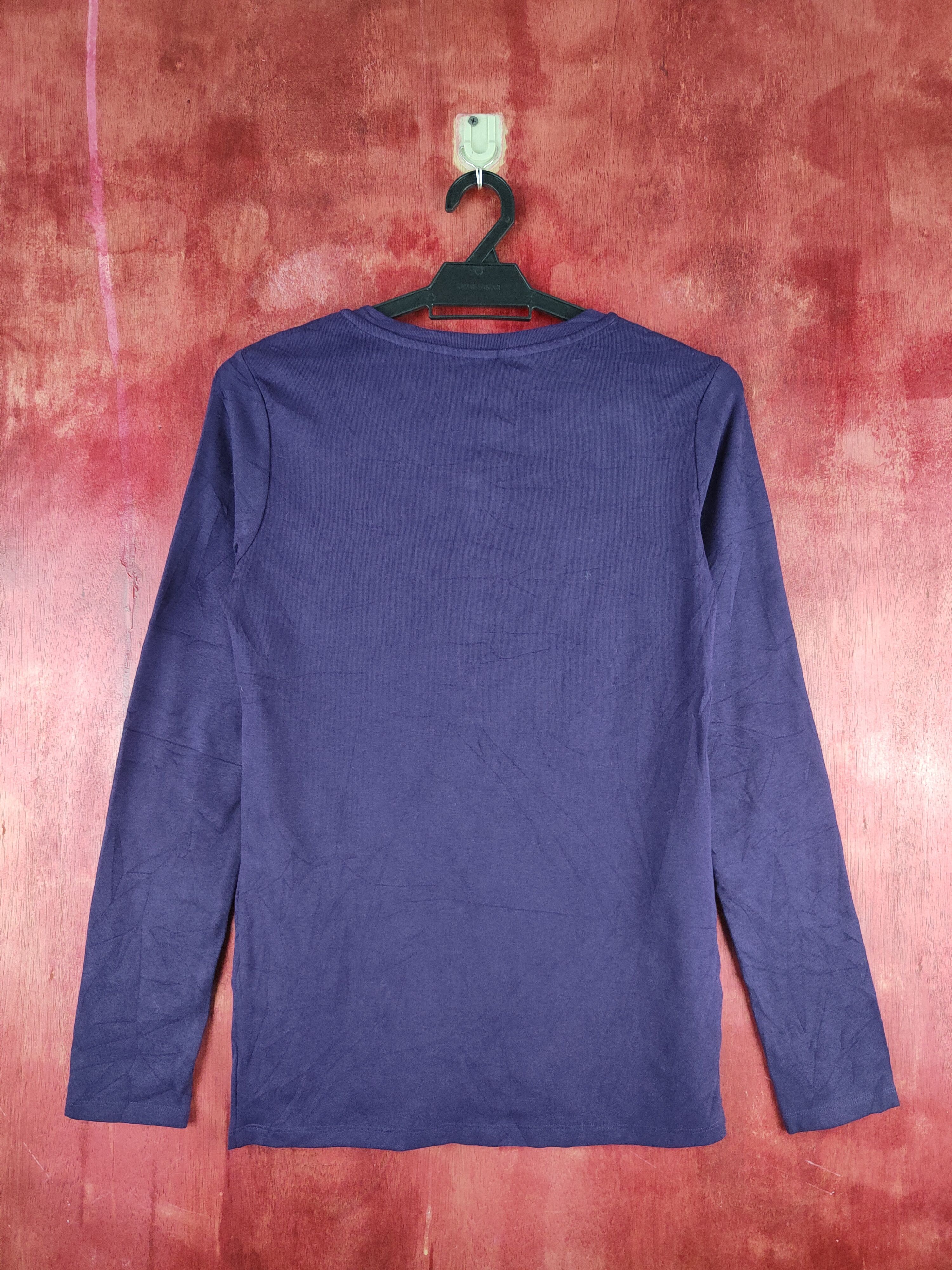 Japanese Brand × Uniqlo Uniqlo Dark Purple Long Sleeve T-shirt #S1190 Size S / US 4 / IT 40 - 7 Thumbnail