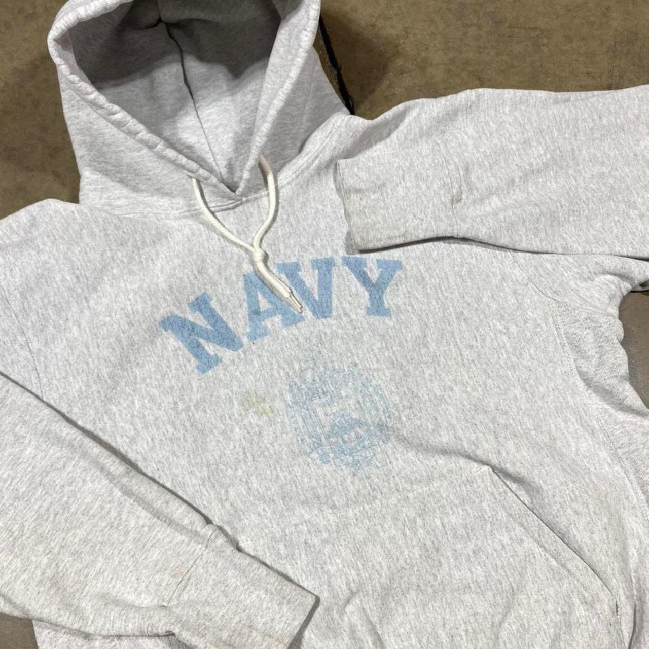 The Game × Vintage Vintage Navy Naval Academy Reverse Weave Hoodie Size US XL / EU 56 / 4 - 2 Thumbnail