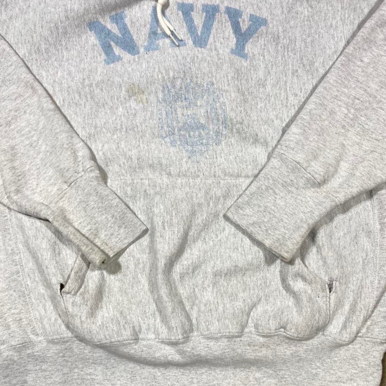 The Game × Vintage Vintage Navy Naval Academy Reverse Weave Hoodie Size US XL / EU 56 / 4 - 3 Thumbnail