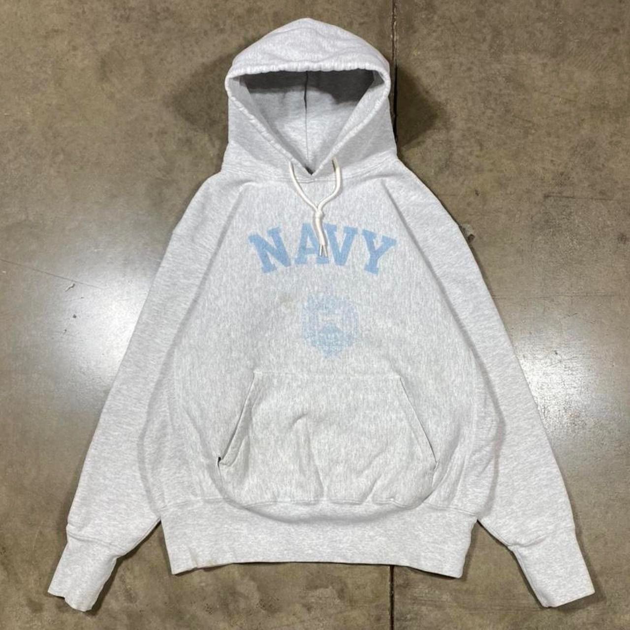 The Game × Vintage Vintage Navy Naval Academy Reverse Weave Hoodie Size US XL / EU 56 / 4 - 1 Thumbnail