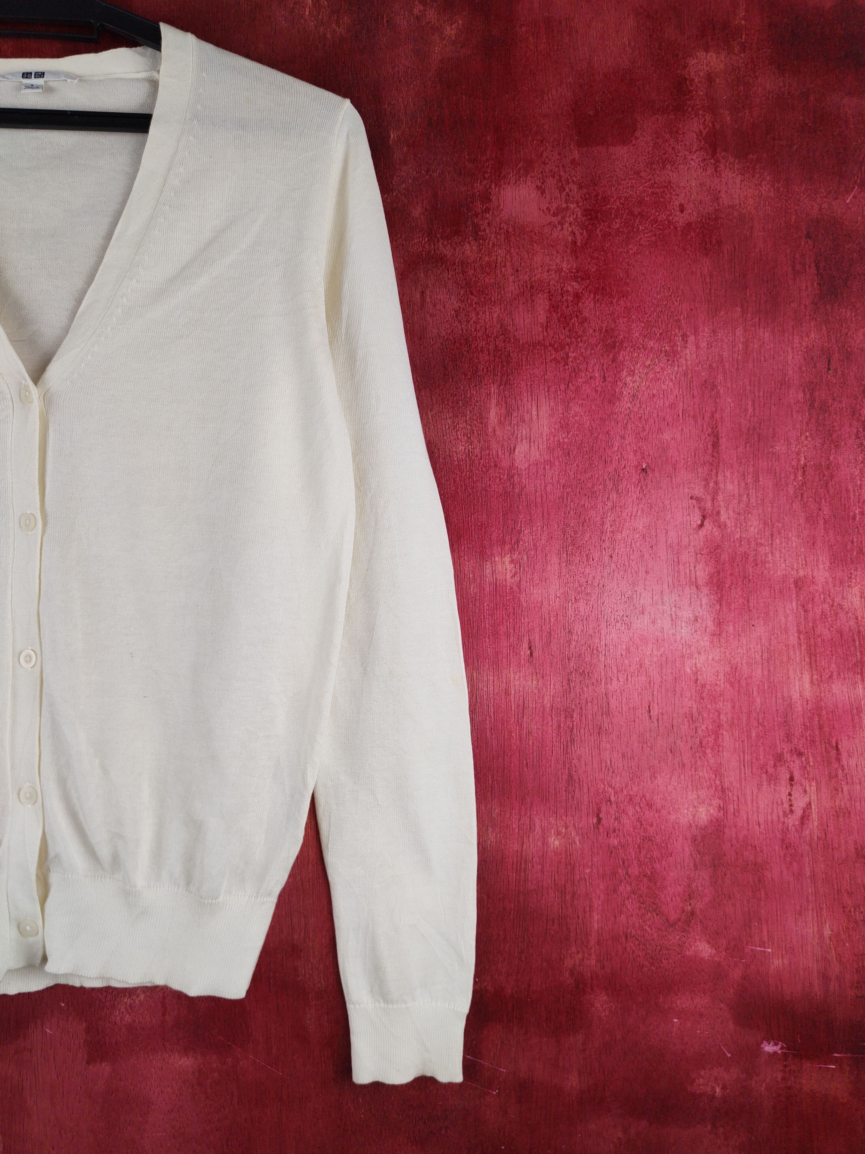 Japanese Brand Uniqlo Ivory Knitwear Cardigan vintage #S1188 Size S / US 4 / IT 40 - 5 Thumbnail