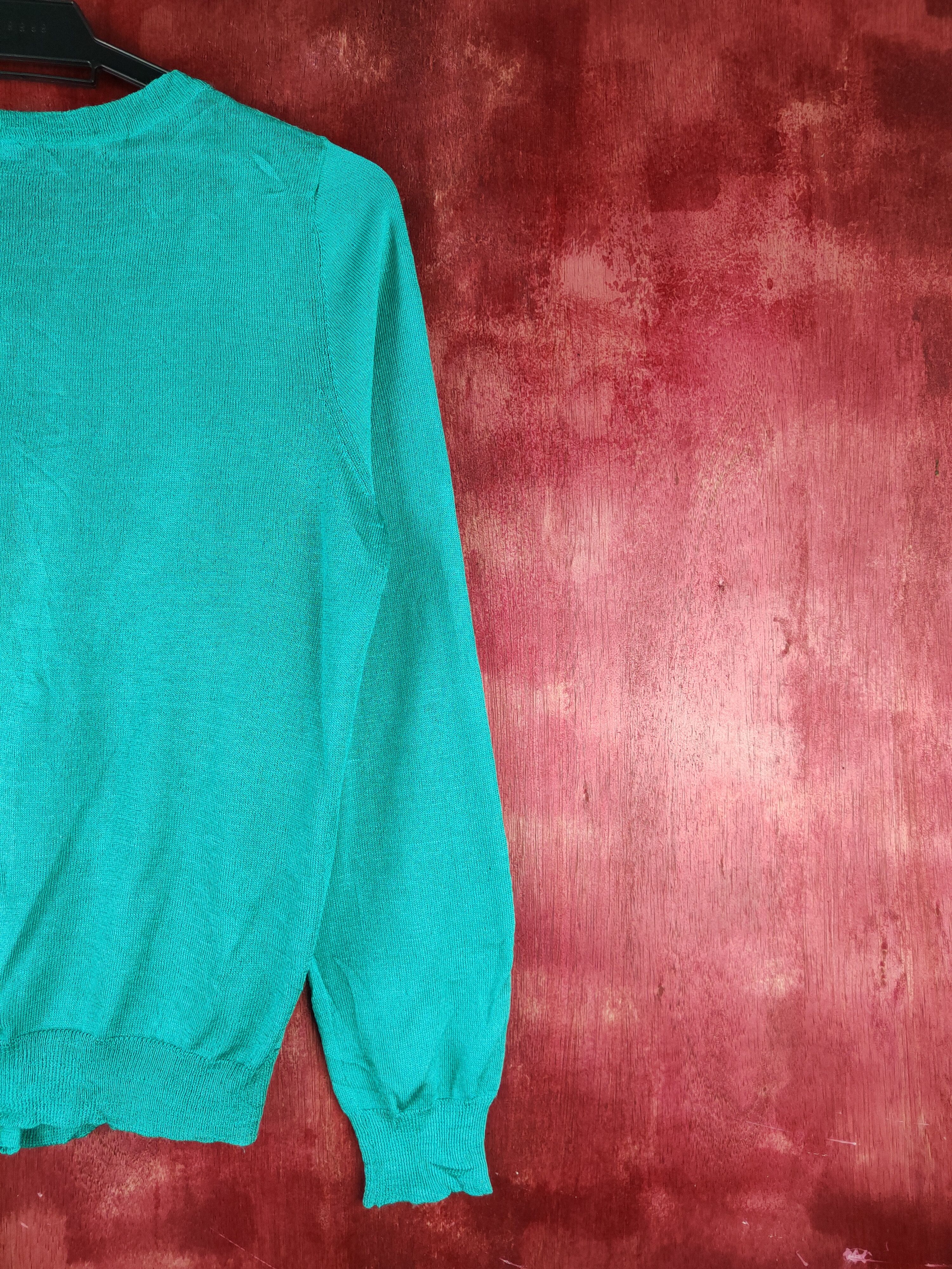 Japanese Brand Topvalu Turquoise Knitwear Cardigan vintage japan #S1157 Size M / US 6-8 / IT 42-44 - 9 Thumbnail