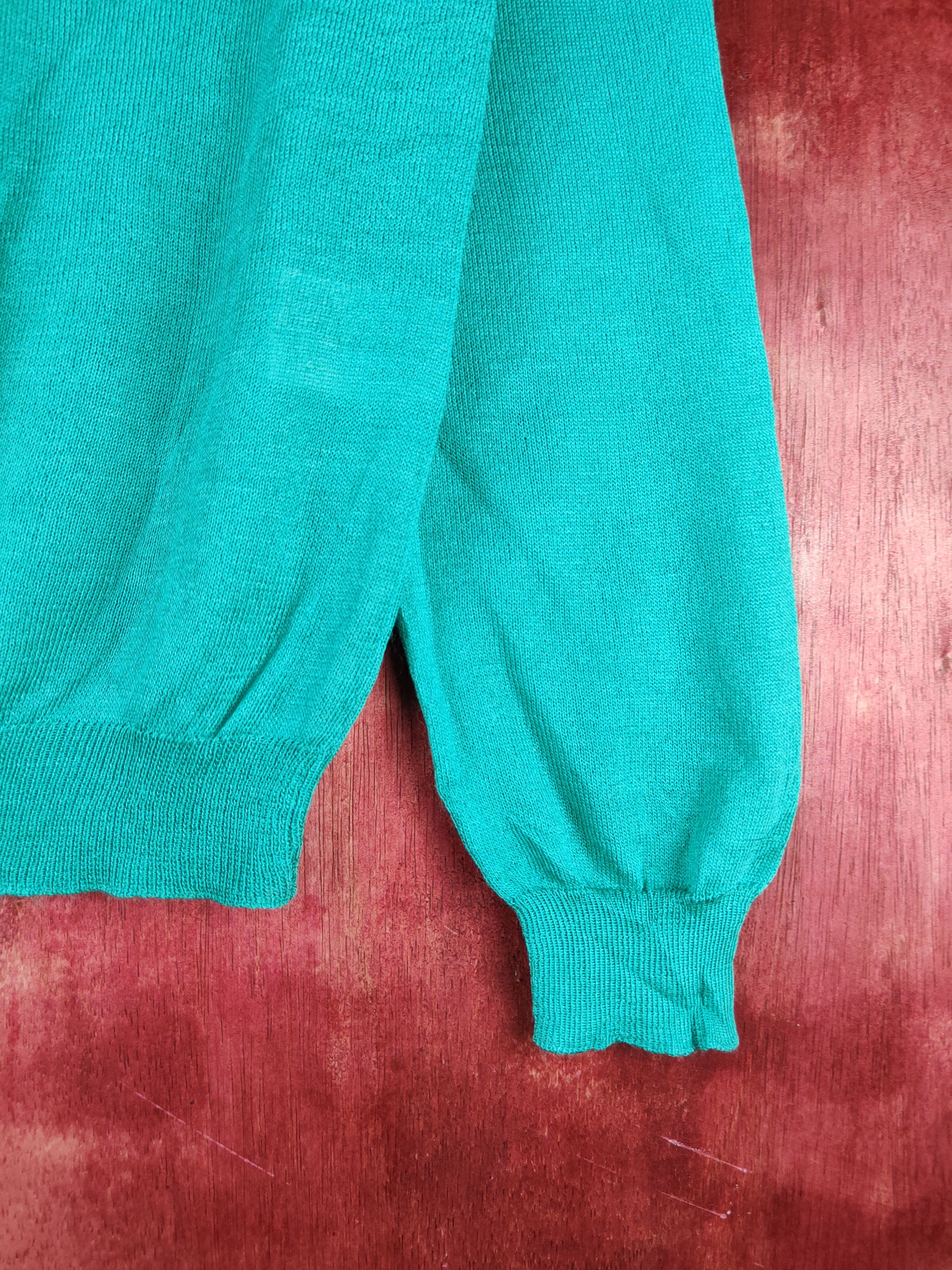 Japanese Brand Topvalu Turquoise Knitwear Cardigan vintage japan #S1157 Size M / US 6-8 / IT 42-44 - 6 Thumbnail