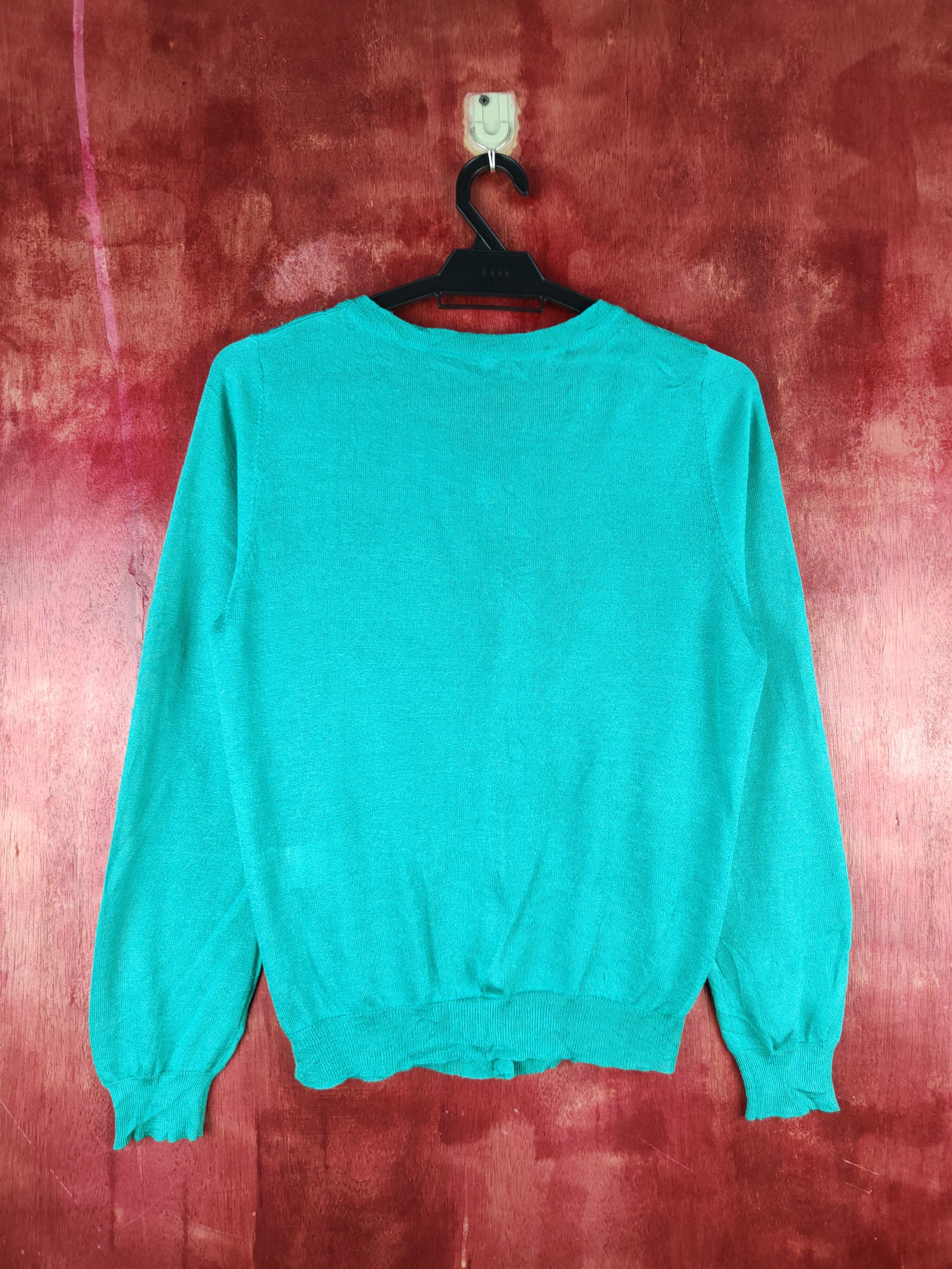 Japanese Brand Topvalu Turquoise Knitwear Cardigan vintage japan #S1157 Size M / US 6-8 / IT 42-44 - 7 Thumbnail