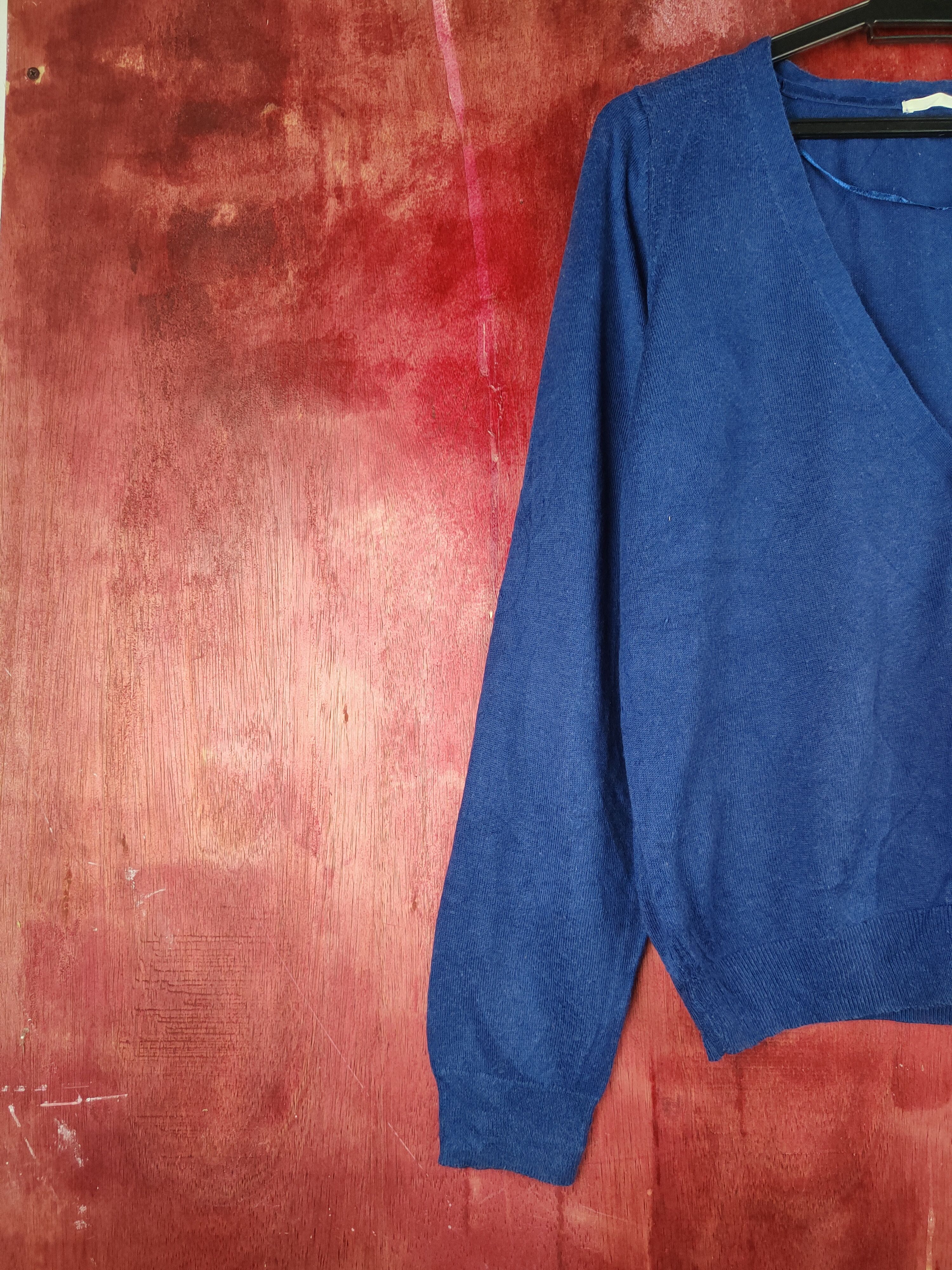 GU × Japanese Brand GU japan vintage Blue Knitwear Cardigan #S1156 Size M / US 6-8 / IT 42-44 - 3 Thumbnail