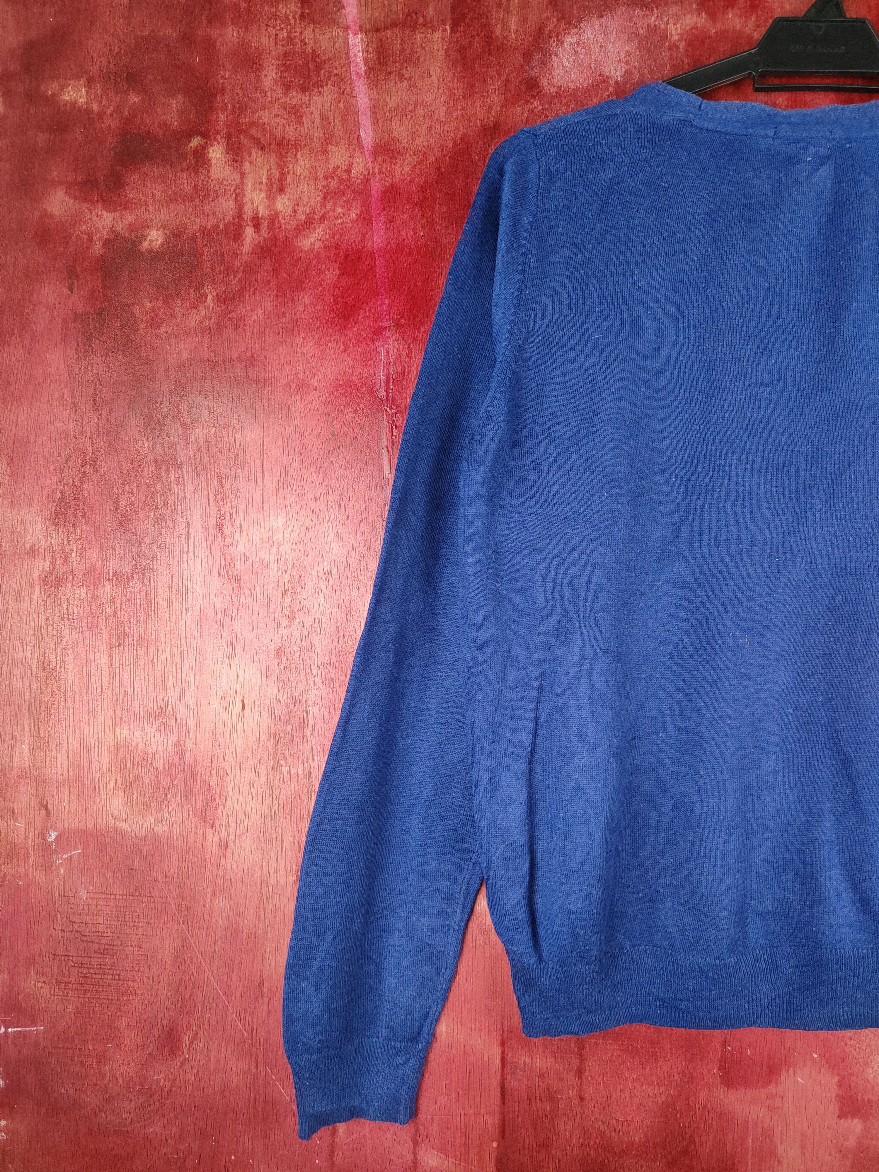 GU × Japanese Brand GU japan vintage Blue Knitwear Cardigan #S1156 Size M / US 6-8 / IT 42-44 - 8 Thumbnail