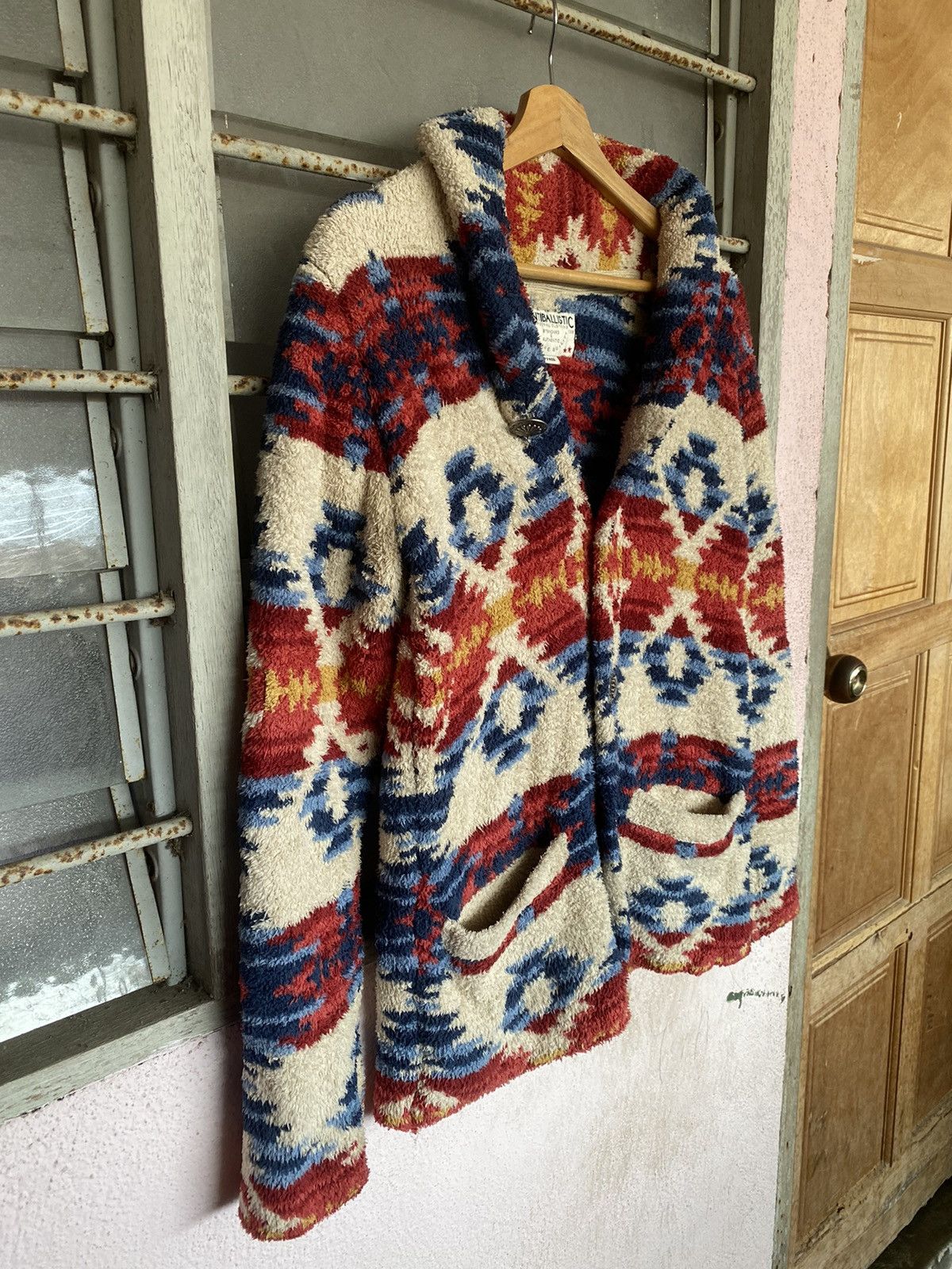 Japanese Brand AW Antiballistic Navajo Knit Cardigan Size M / US 6-8 / IT 42-44 - 3 Thumbnail