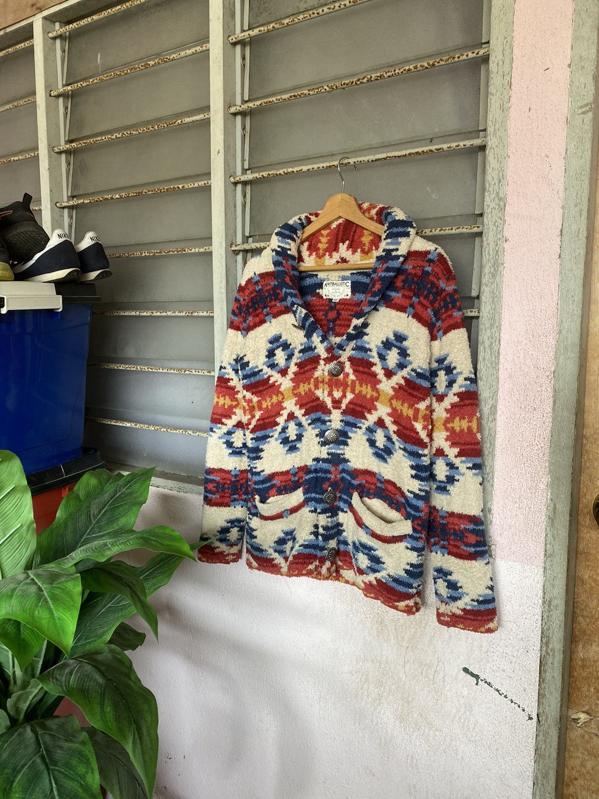 AW Antiballistic Navajo Knit Cardigan