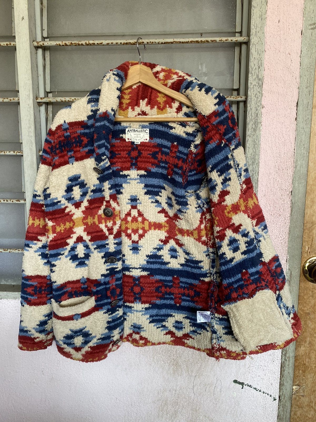 Japanese Brand AW Antiballistic Navajo Knit Cardigan Size M / US 6-8 / IT 42-44 - 6 Thumbnail