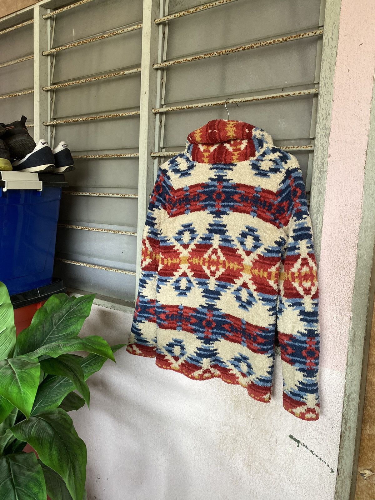 Japanese Brand AW Antiballistic Navajo Knit Cardigan Size M / US 6-8 / IT 42-44 - 2 Thumbnail