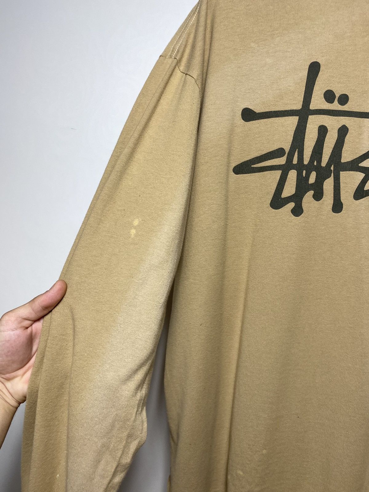 Stussy Vintage Stussy Distressed Long Sleeve Tee Shirt size Xl Size US XL / EU 56 / 4 - 14 Thumbnail