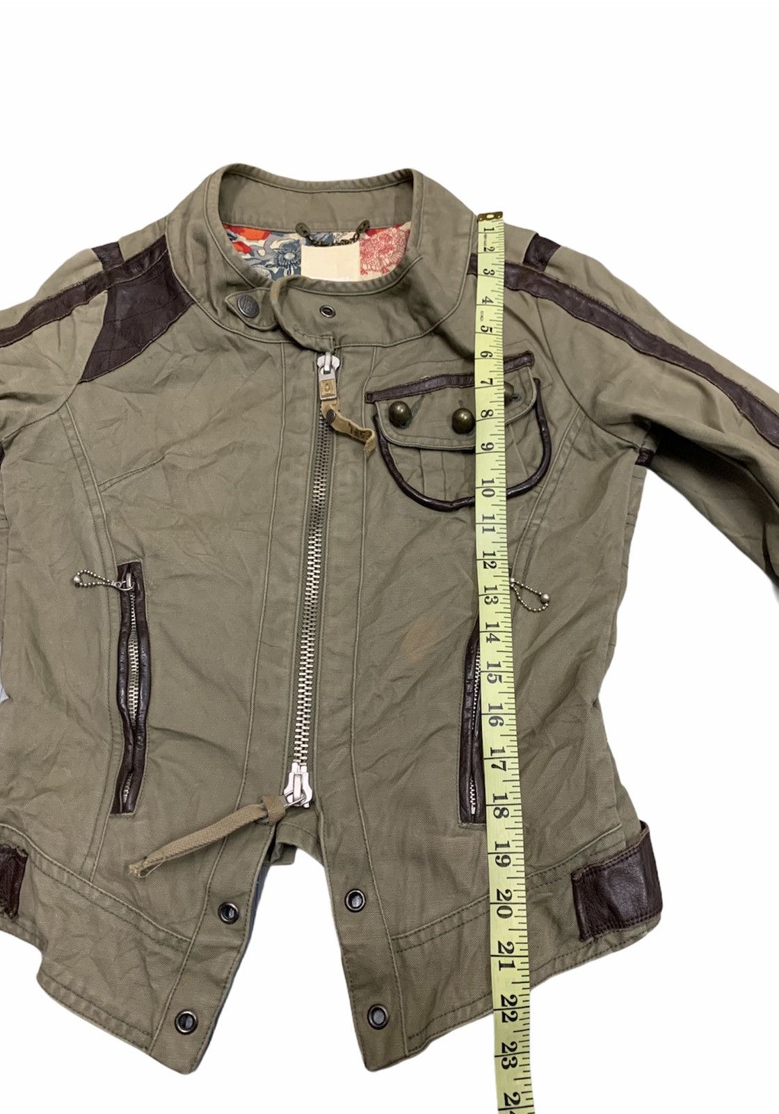 Diesel Diesel Sapporox Motorcycle Woman Jacket Leather Trims Size XXS / US 00 / IT 34 - 7 Thumbnail