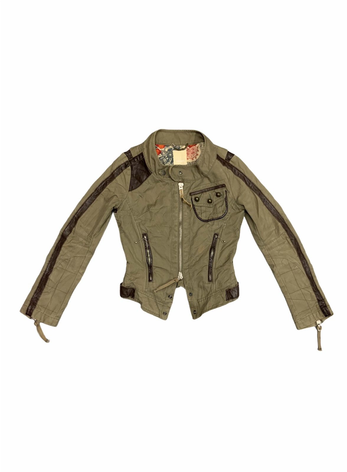 Diesel Diesel Sapporox Motorcycle Woman Jacket Leather Trims Size XXS / US 00 / IT 34 - 1 Thumbnail