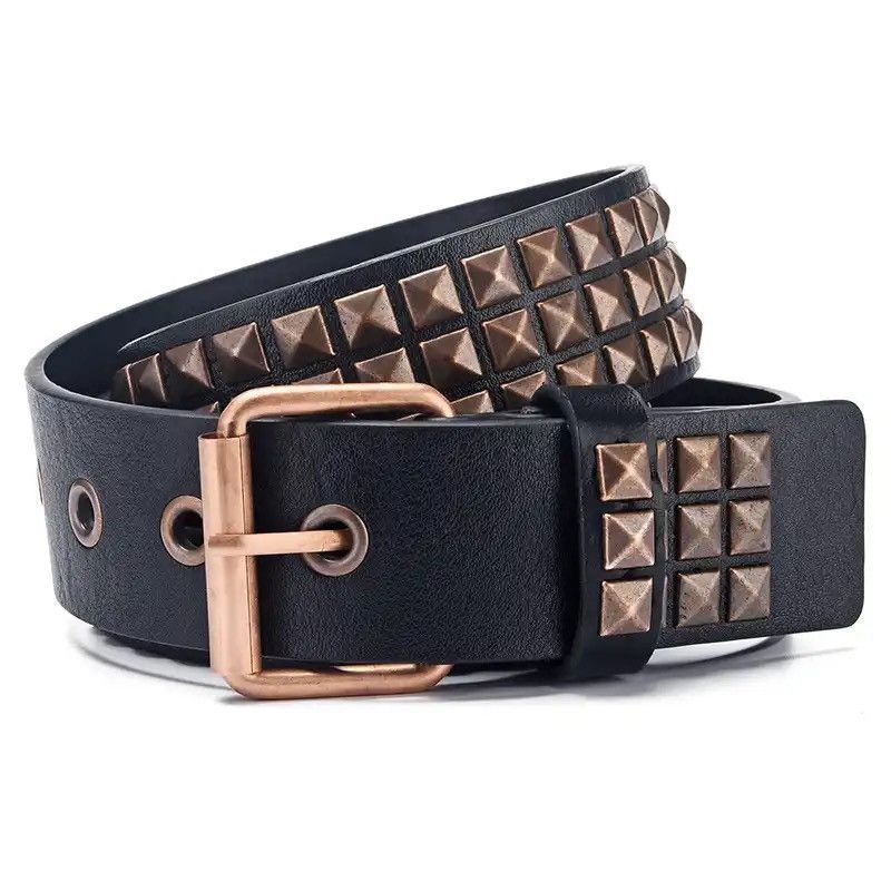 Japanese Brand × Vintage Pyramid Studded Belt (black) Size ONE SIZE - 6 Thumbnail