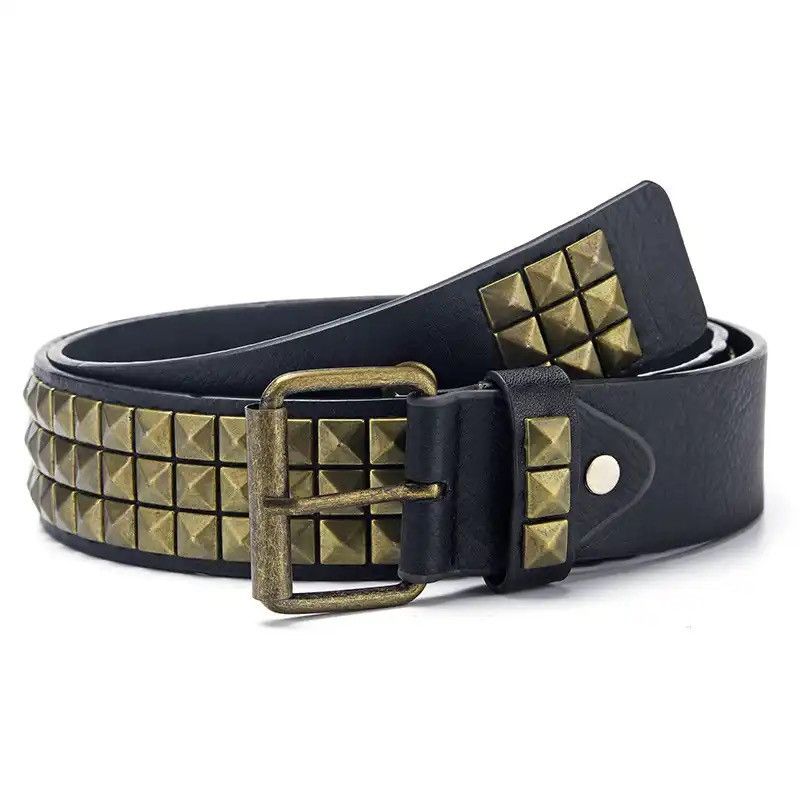 Japanese Brand × Vintage Pyramid Studded Belt (black) Size ONE SIZE - 5 Thumbnail