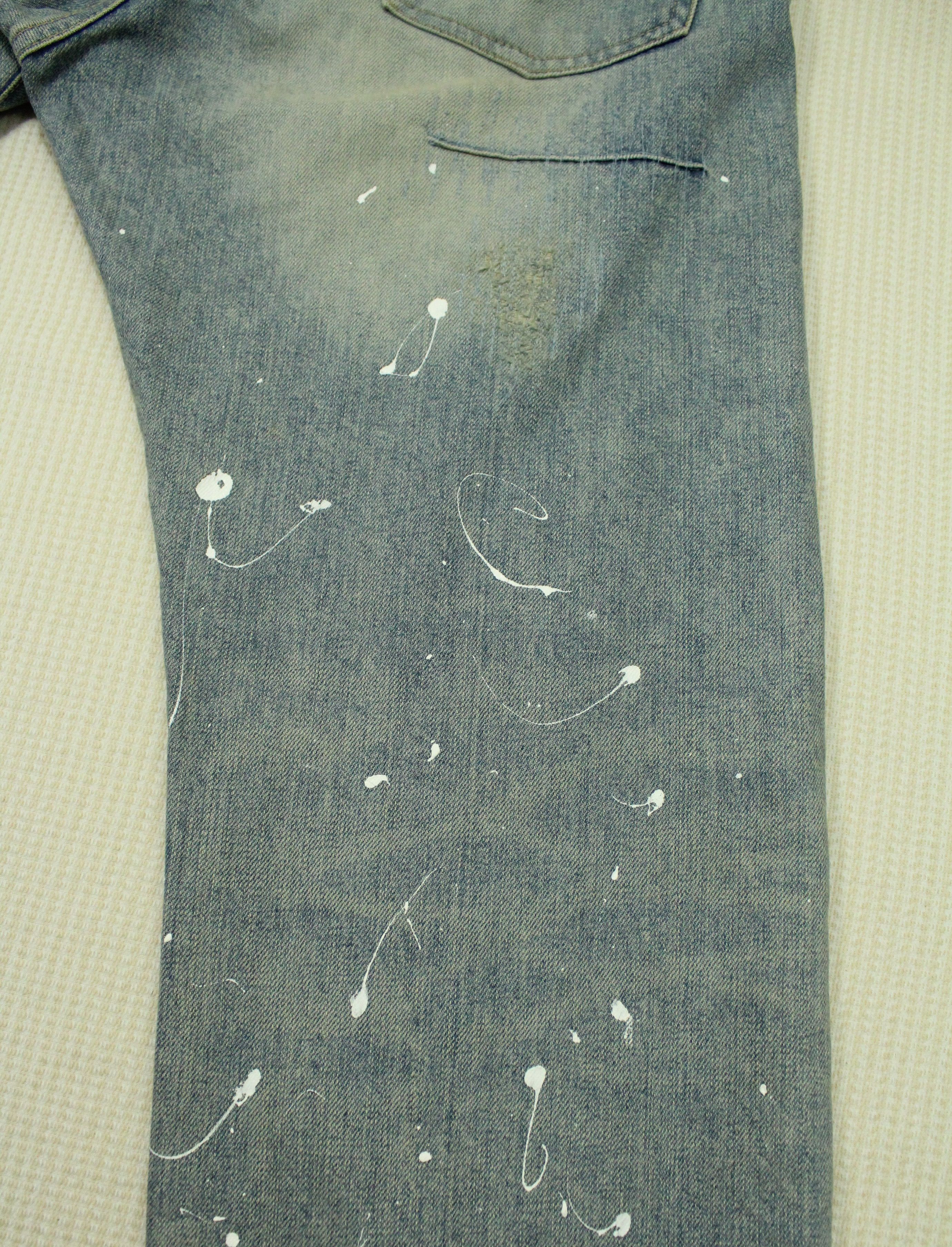 Japanese Brand × Takeo Kikuchi TAKEO KIKUCHI Denim Paint Splatter Distressed Style Washed Size US 34 / EU 50 - 10 Thumbnail