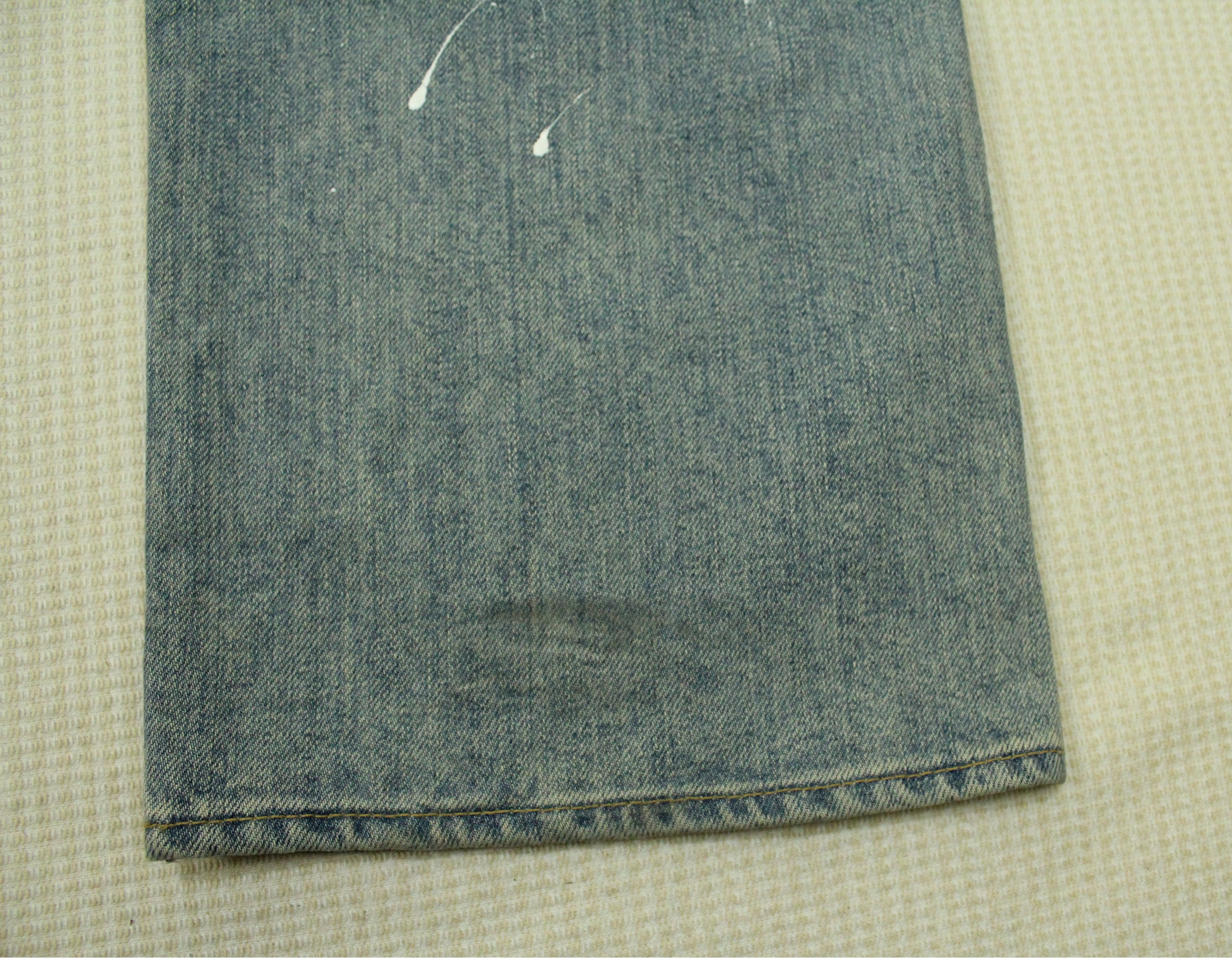 Japanese Brand × Takeo Kikuchi TAKEO KIKUCHI Denim Paint Splatter Distressed Style Washed Size US 34 / EU 50 - 12 Thumbnail