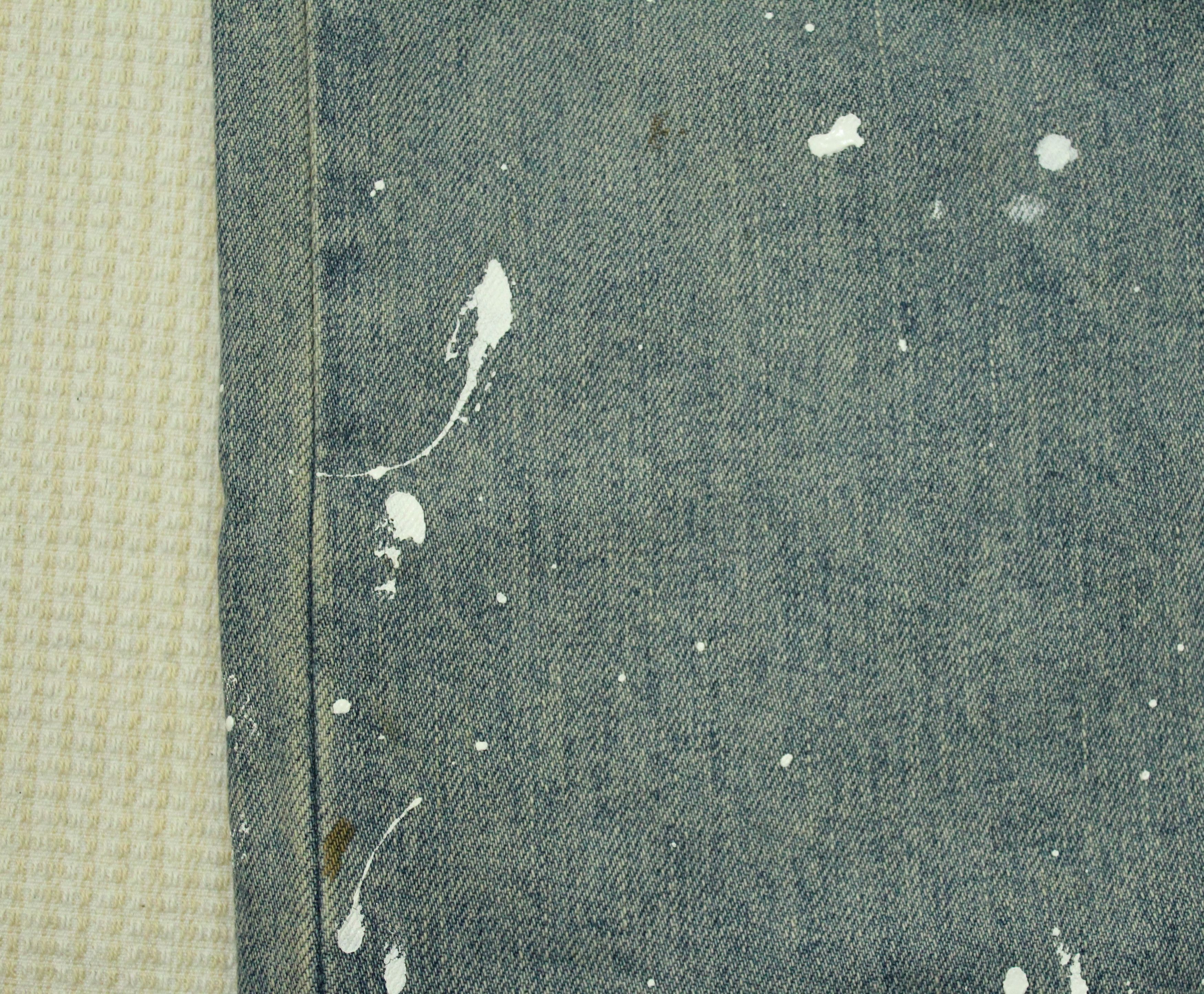 Japanese Brand × Takeo Kikuchi TAKEO KIKUCHI Denim Paint Splatter Distressed Style Washed Size US 34 / EU 50 - 8 Thumbnail