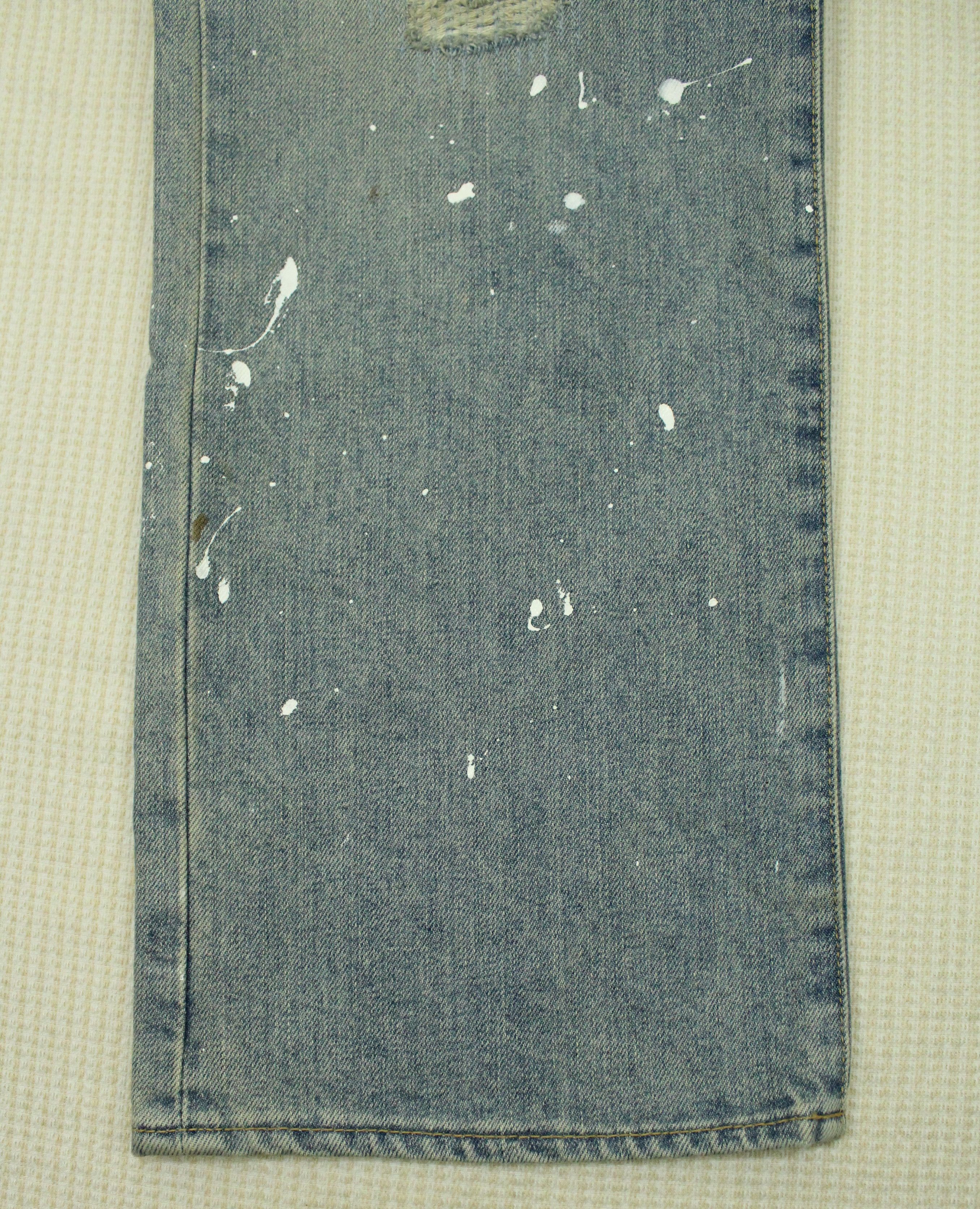 Japanese Brand × Takeo Kikuchi TAKEO KIKUCHI Denim Paint Splatter Distressed Style Washed Size US 34 / EU 50 - 7 Thumbnail