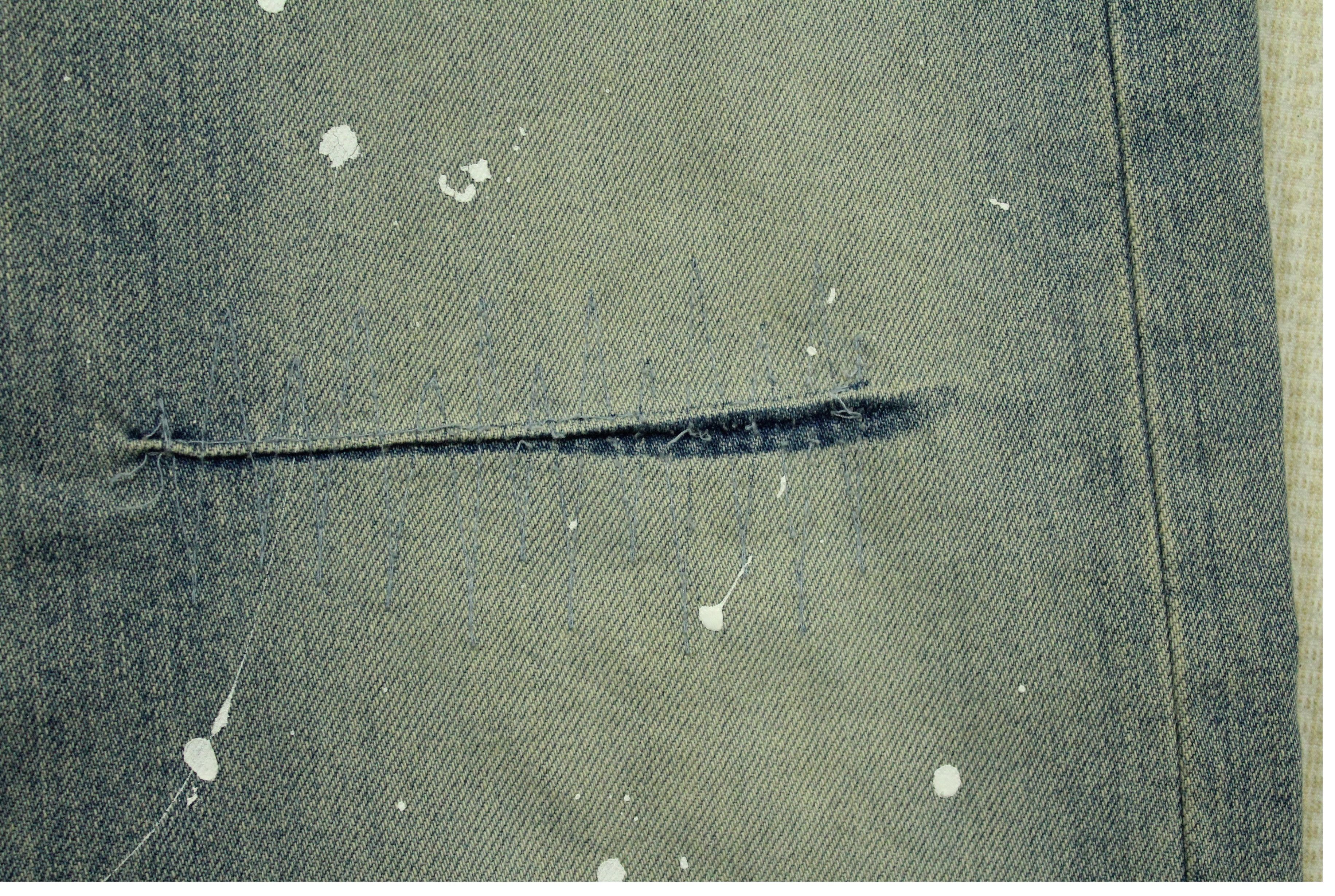 Japanese Brand × Takeo Kikuchi TAKEO KIKUCHI Denim Paint Splatter Distressed Style Washed Size US 34 / EU 50 - 16 Thumbnail