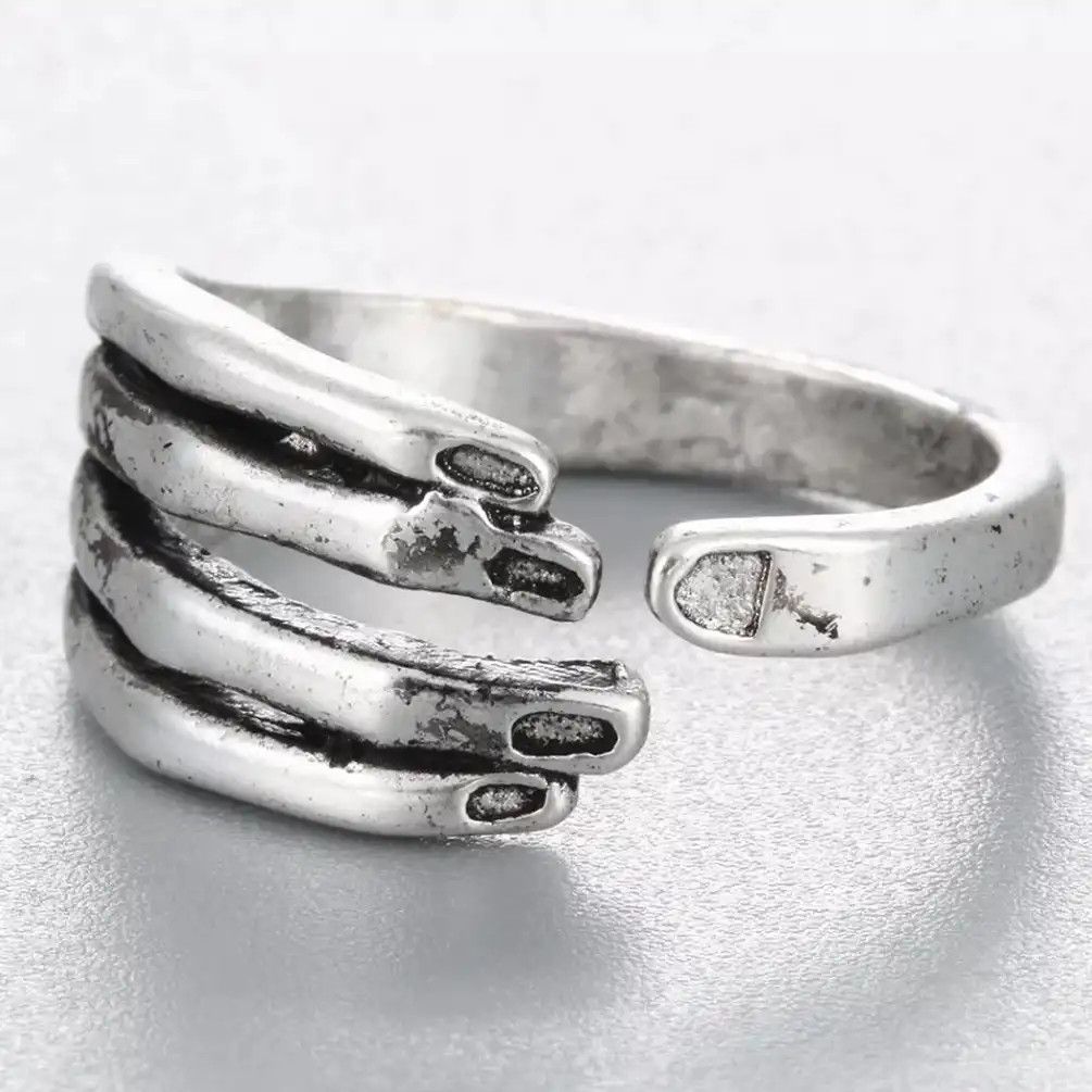 Jewelry Antique Hand Finger Ring Size ONE SIZE - 2 Thumbnail