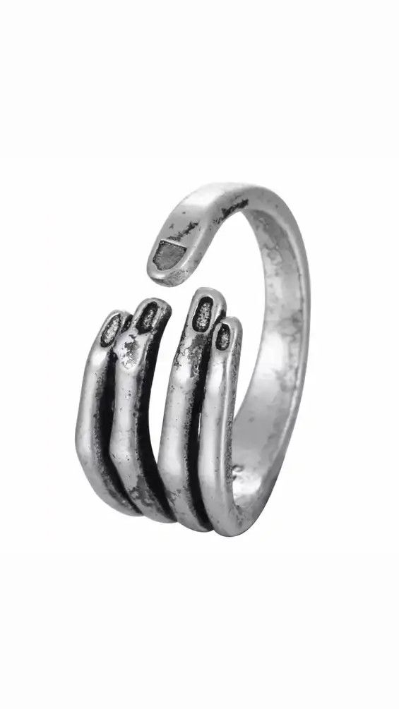 Jewelry Antique Hand Finger Ring Size ONE SIZE - 1 Thumbnail