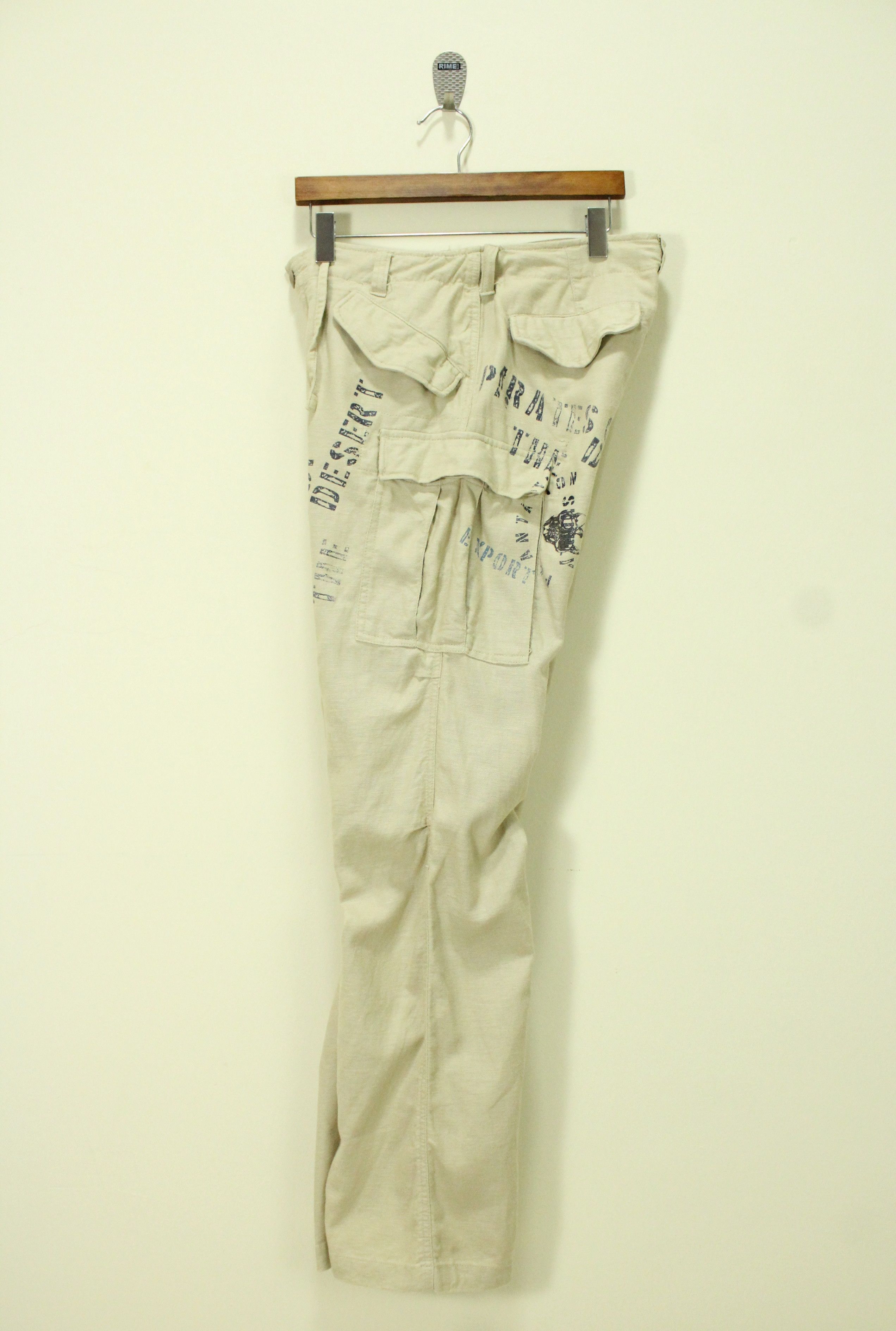 291295=Homme Skull Pirates 291295 HOMME Pants Cargo Cotton Linen Size US 30 / EU 46 - 14 Thumbnail