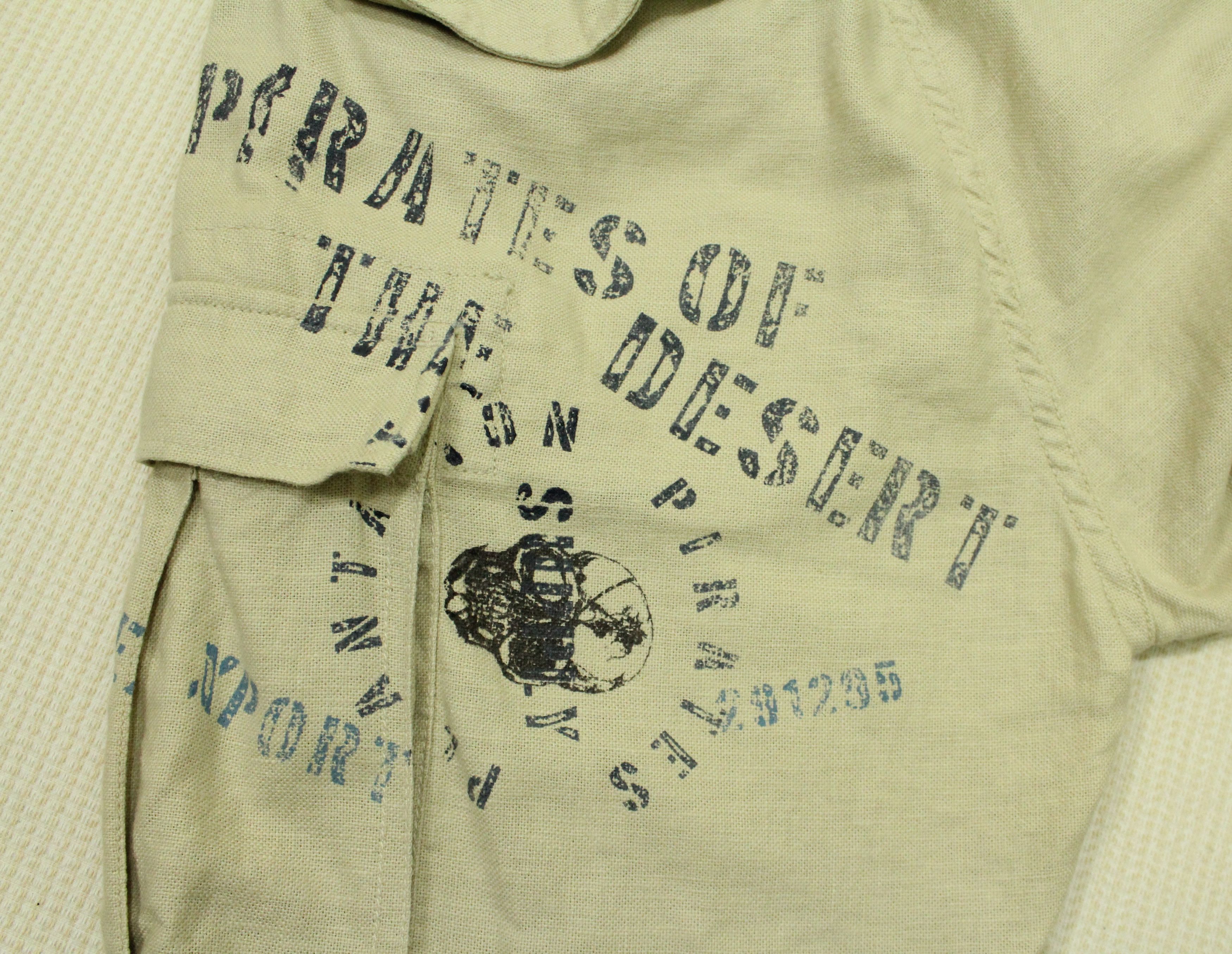 291295=Homme Skull Pirates 291295 HOMME Pants Cargo Cotton Linen Size US 30 / EU 46 - 15 Thumbnail