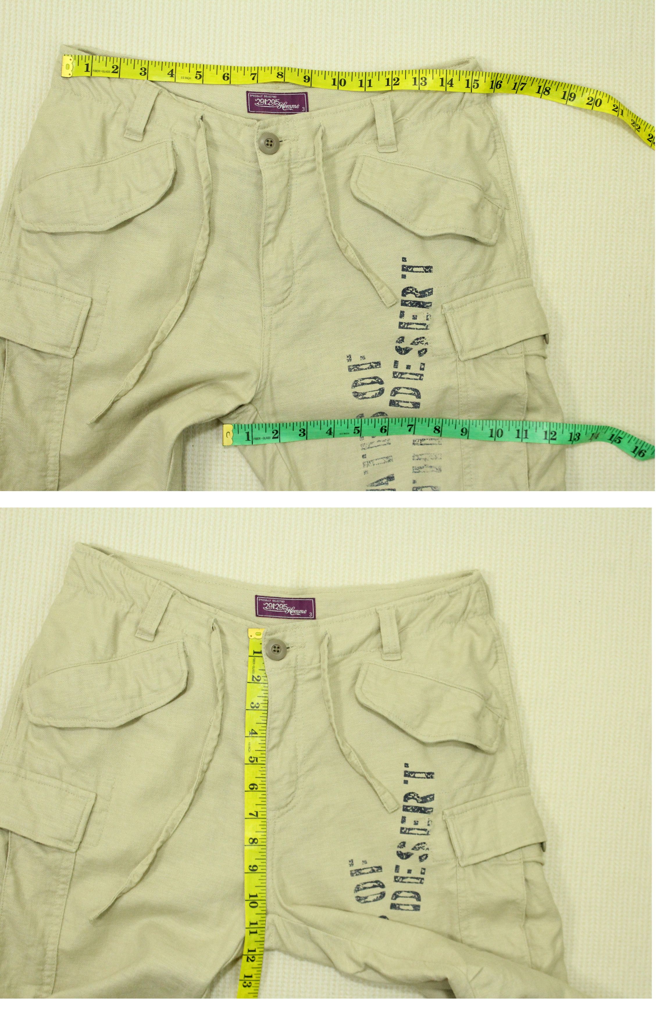 291295=Homme Skull Pirates 291295 HOMME Pants Cargo Cotton Linen Size US 30 / EU 46 - 19 Thumbnail